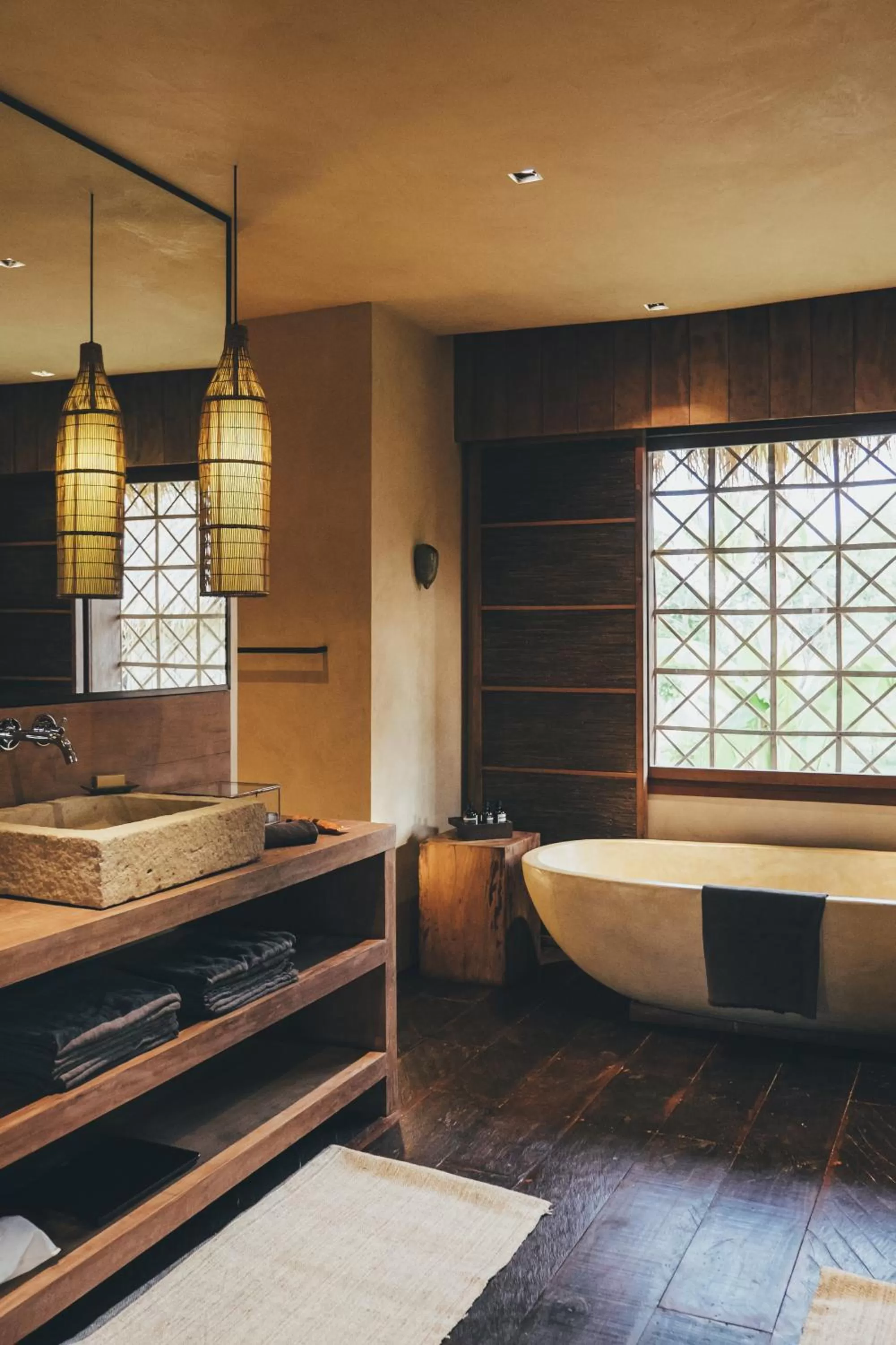 Bathroom, Bed in Zannier Phum Baitang