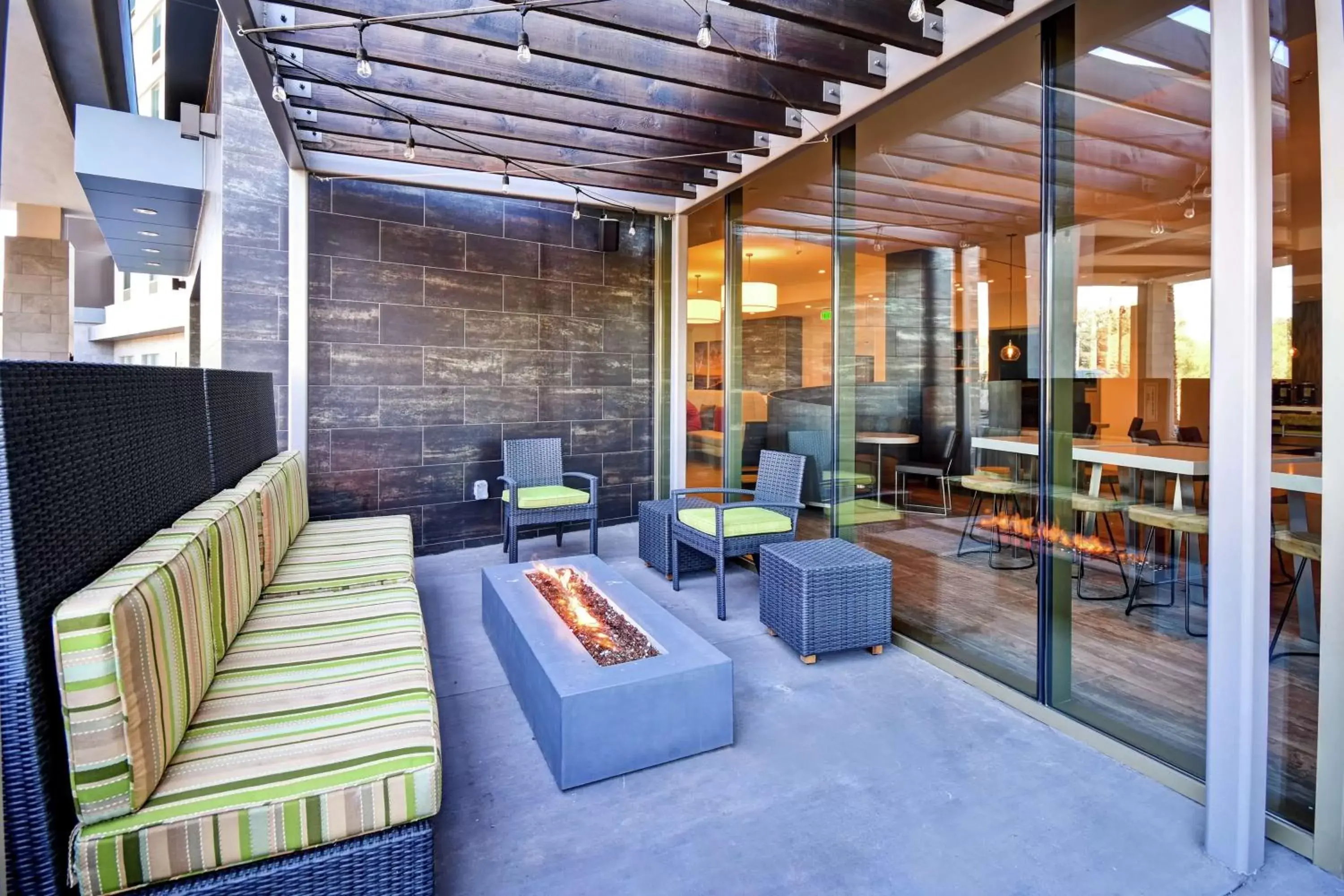 Patio in Home2 Suites by Hilton Los Angeles Montebello