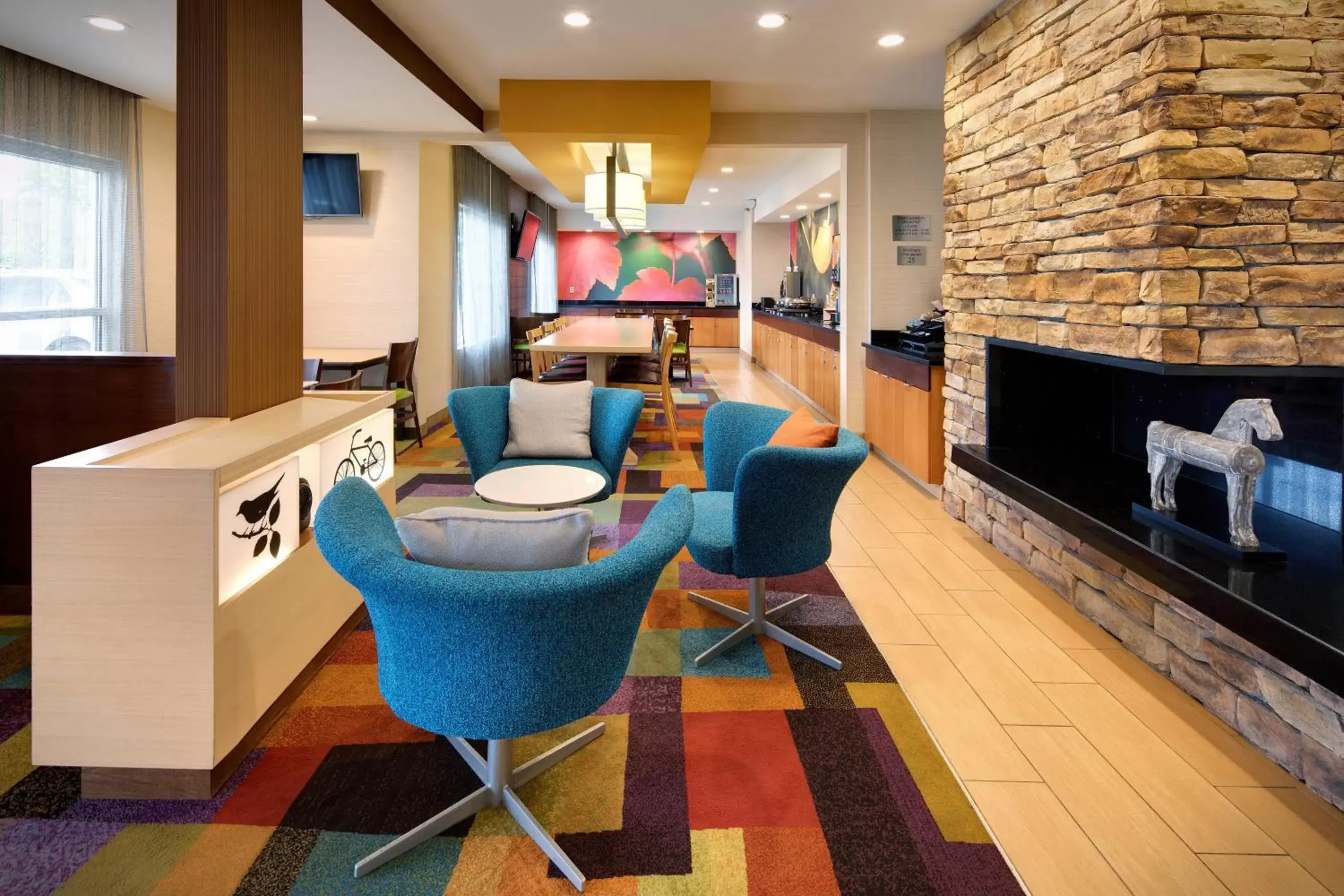 Lobby or reception, Seating Area in Fairfield Inn & Suites Indianapolis Airport