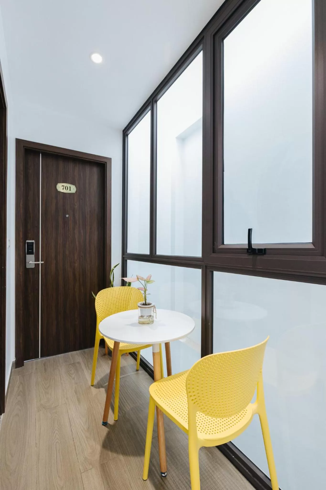 Dining area in LUCK APART 8 - Hanoi Westlake Balcony Studio