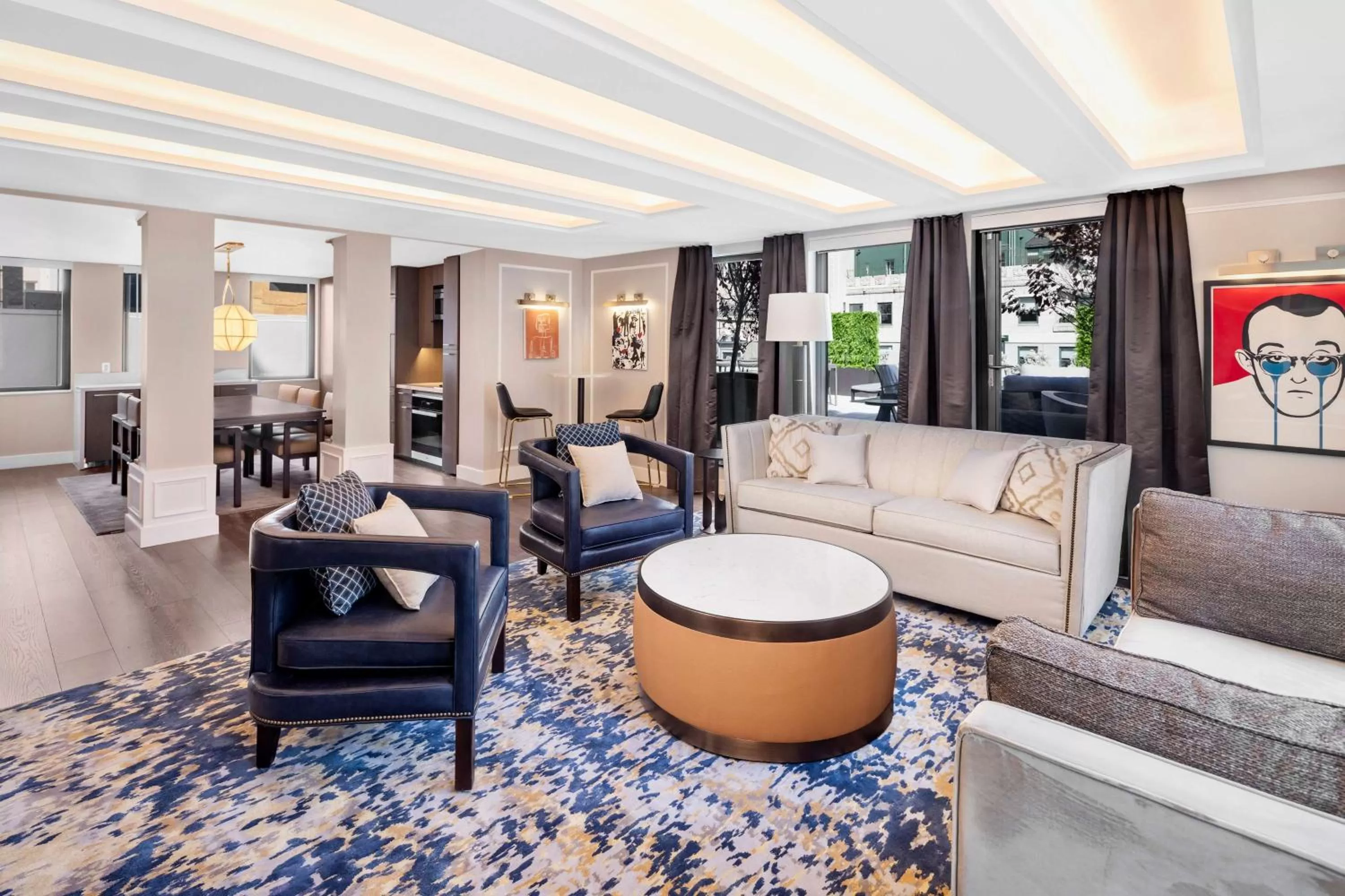 Living room in Hilton Club The Quin New York