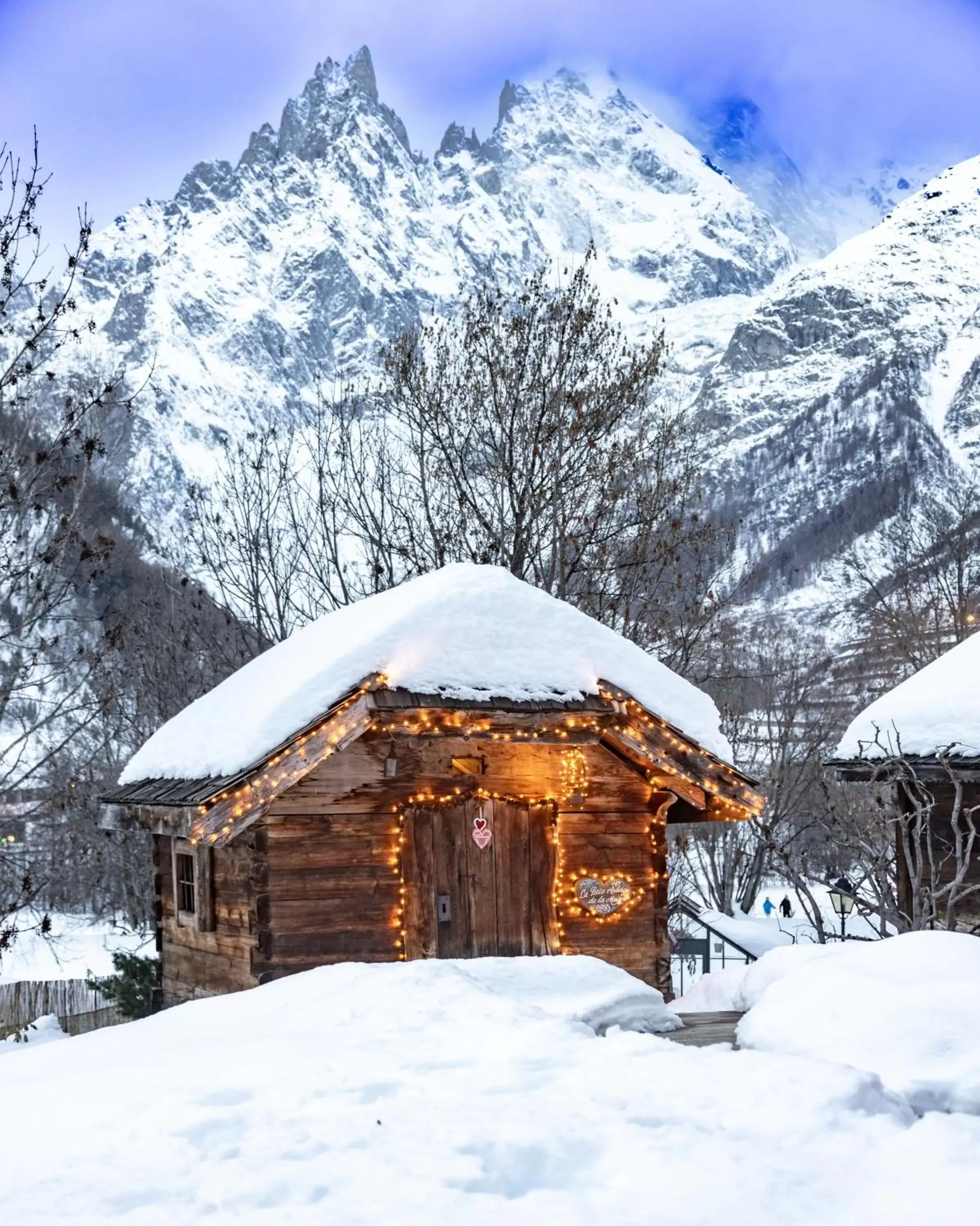 View (from property/room), Winter in Auberge de La Maison