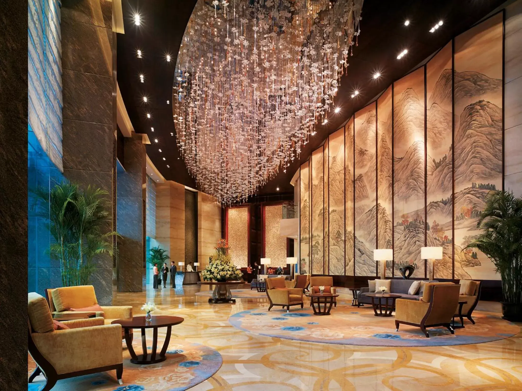 Lobby or reception, Restaurant/Places to Eat in Shangri-La Qingdao - May Fourth Square