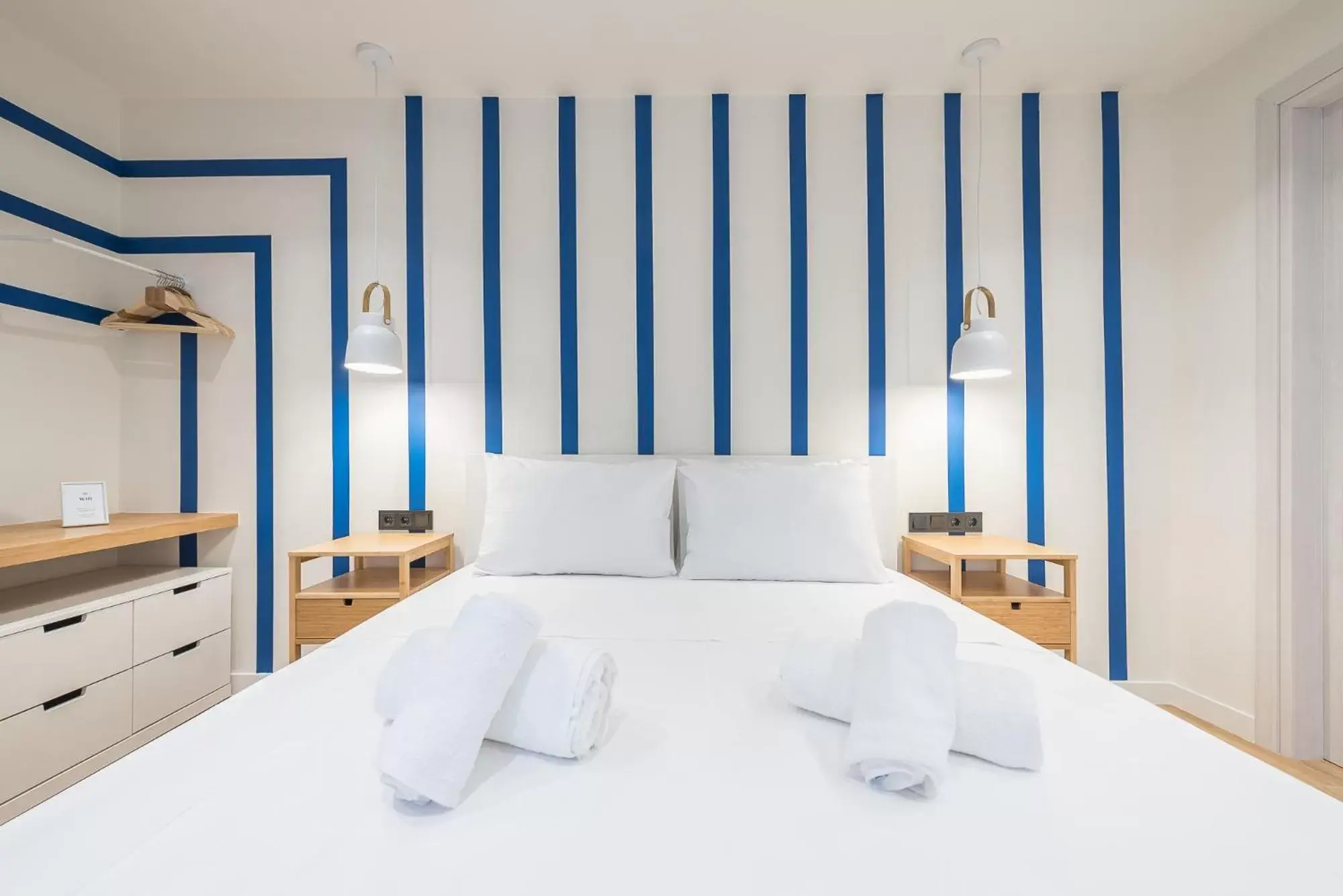 Bed in The Asprogeraka - self check-in rooms