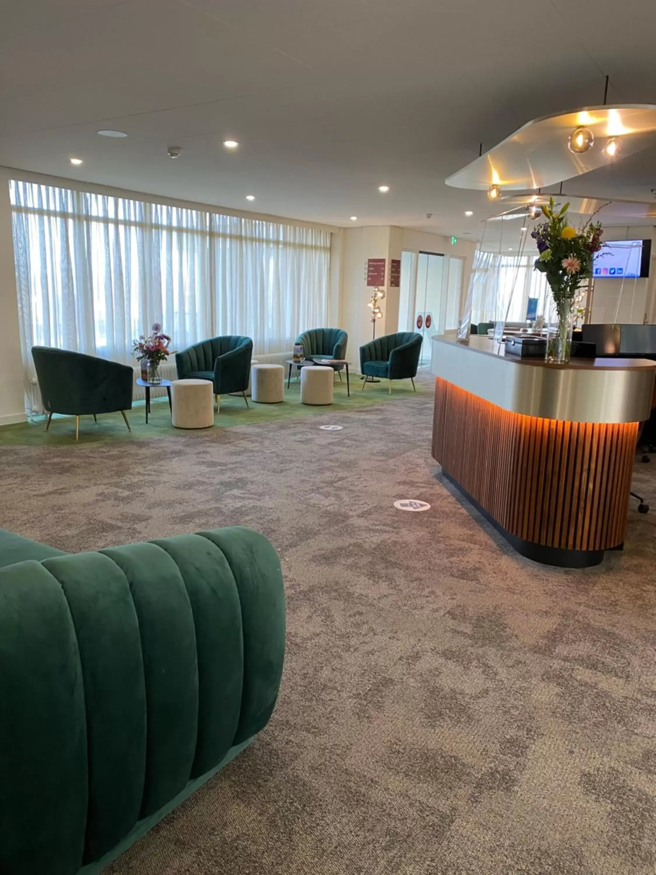 Lobby or reception in Churchill hotel Terneuzen