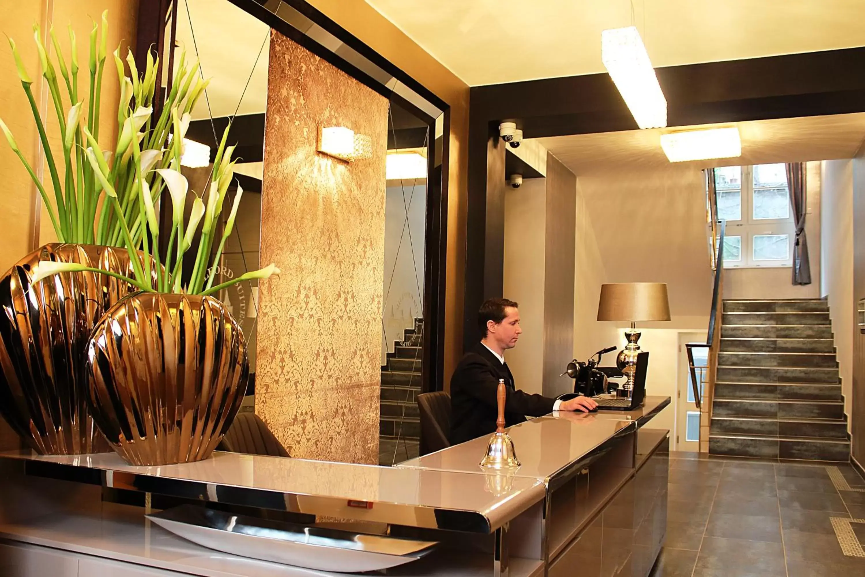 Lobby or reception in Milford Suites Budapest Lobby or reception in Milford Suites Budapest