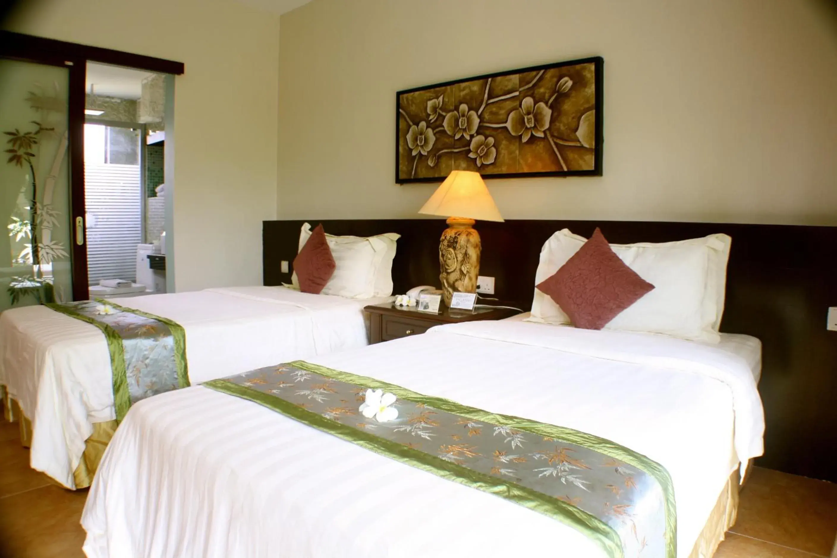 Bed in Beringgis Beach Resort & Spa