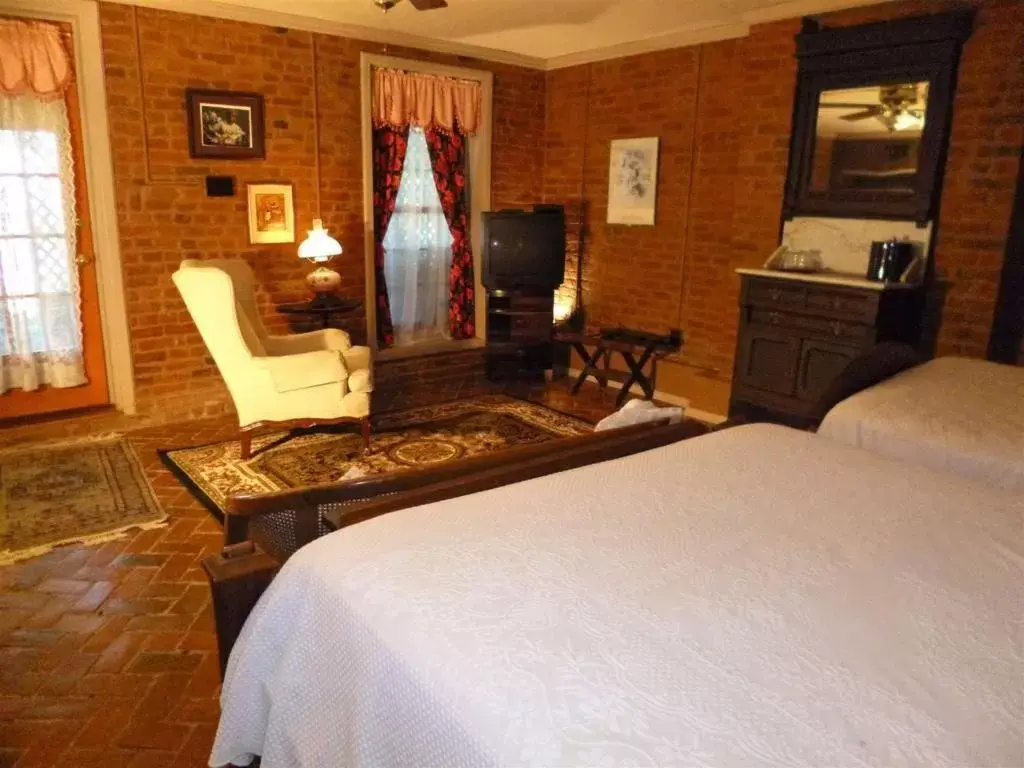 Decorative detail, TV/Entertainment Center in Corners Mansion Inn - A Bed and Breakfast