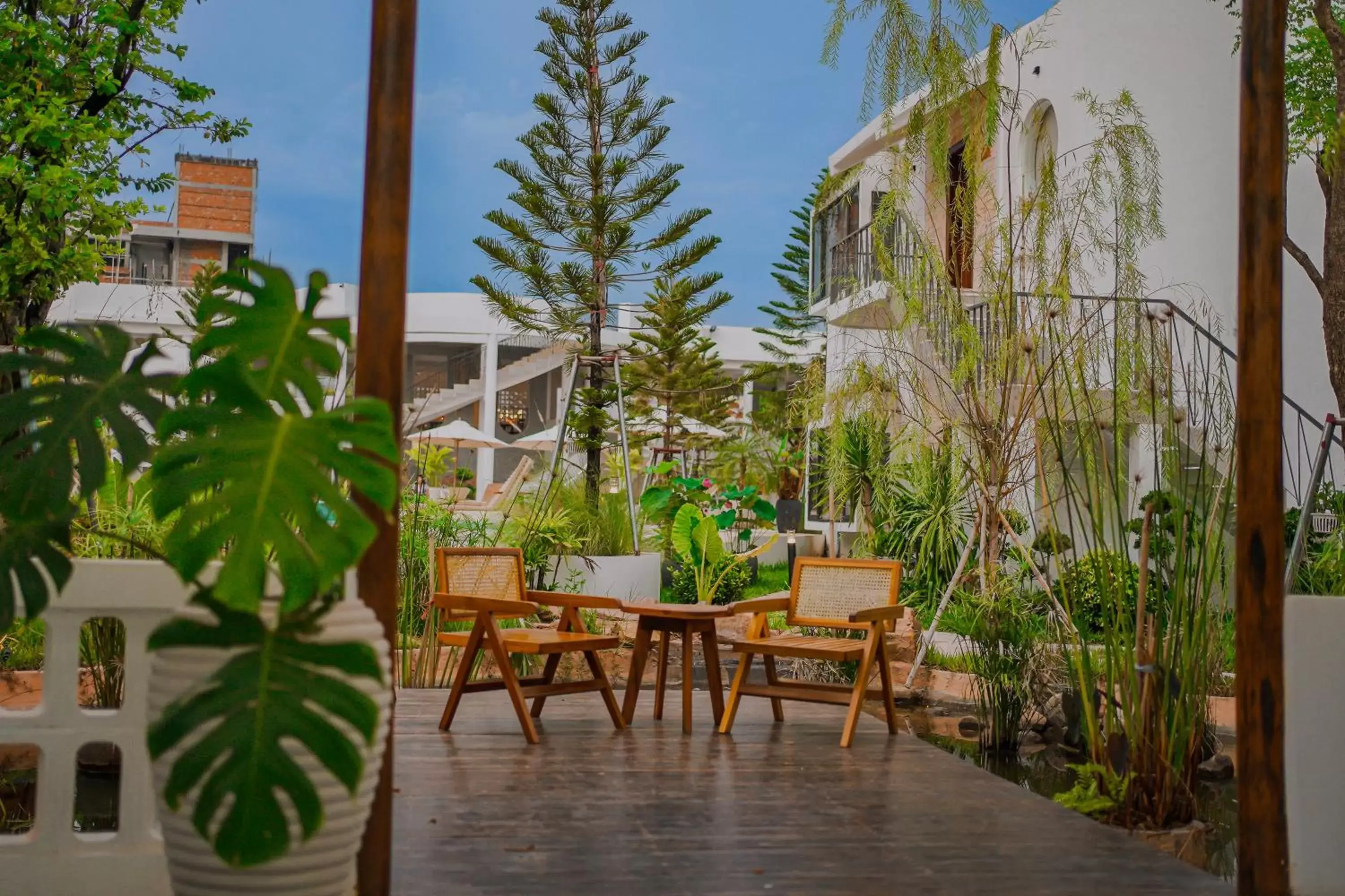 Garden view in Montagne Residence