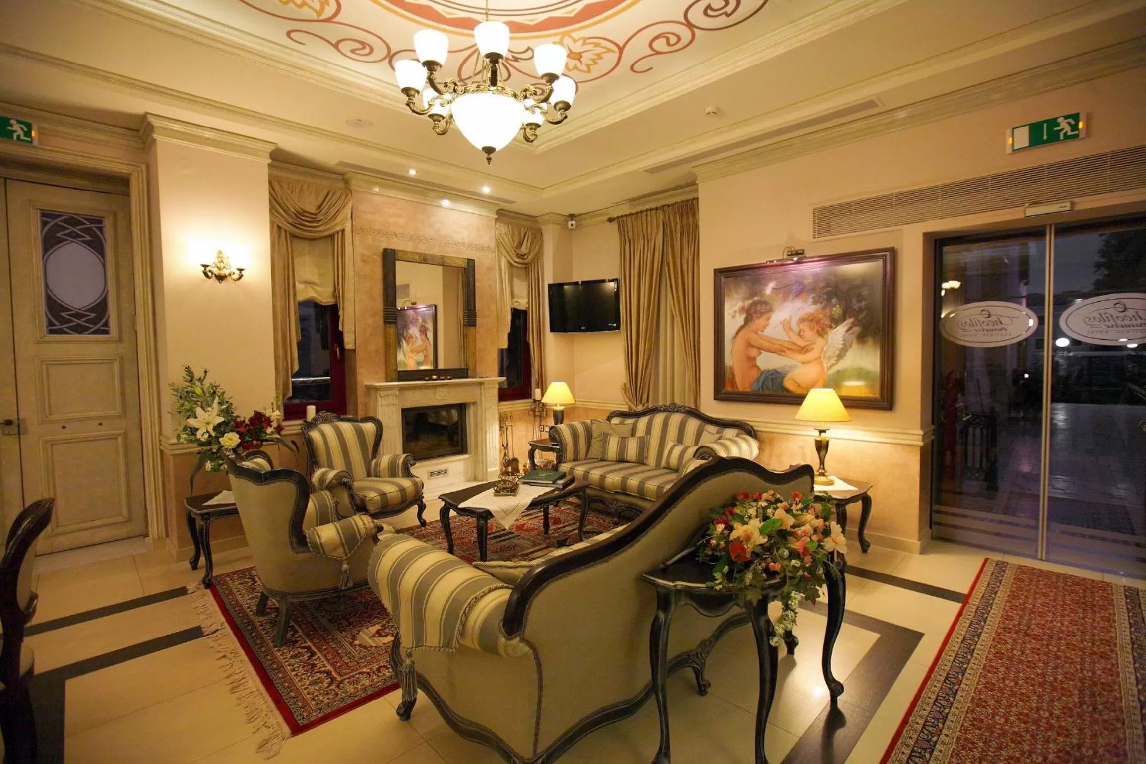 Living room in Theofilos Paradise Boutique Hotel