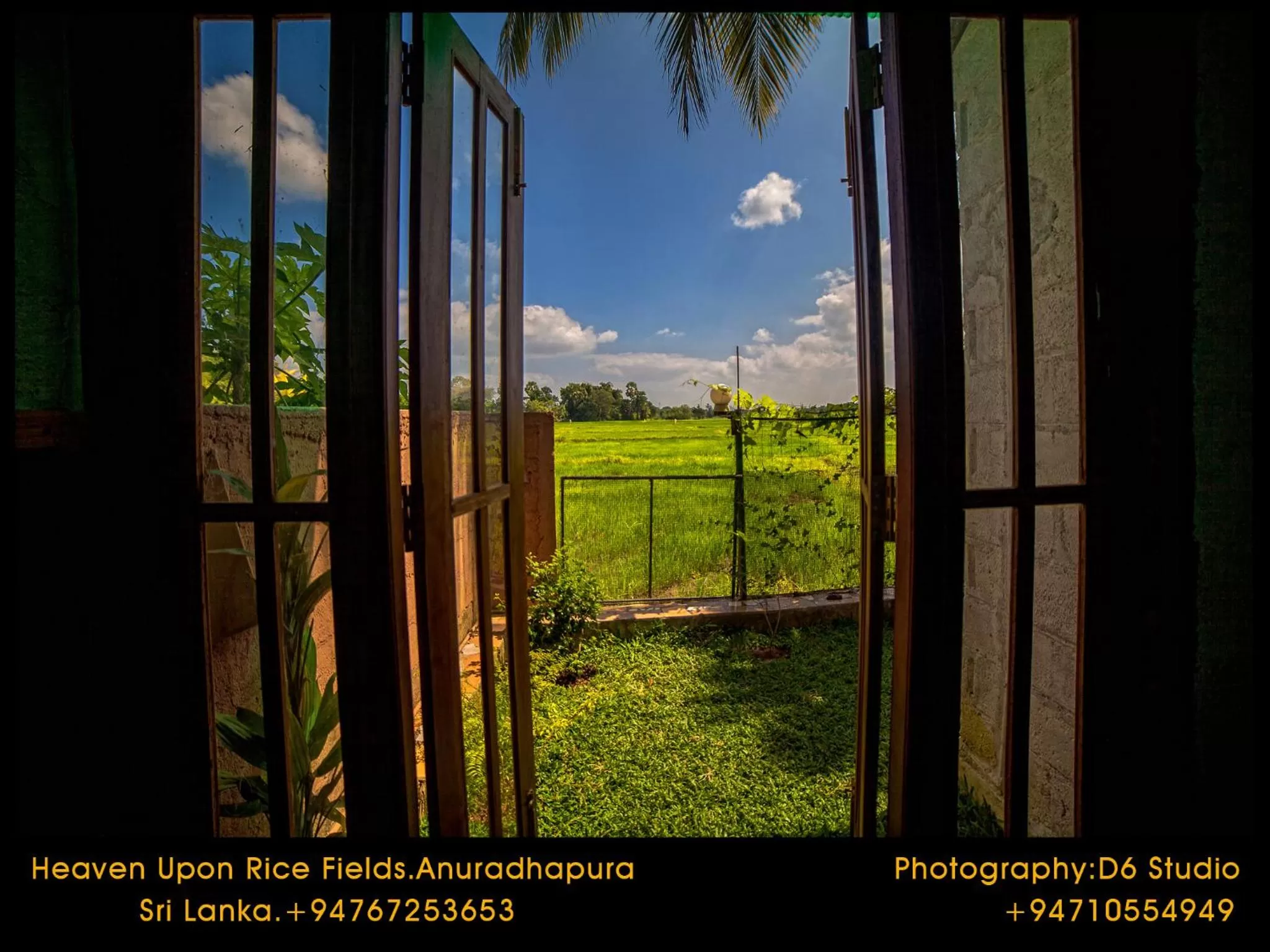 Garden view in Heaven Upon Rice Fields
