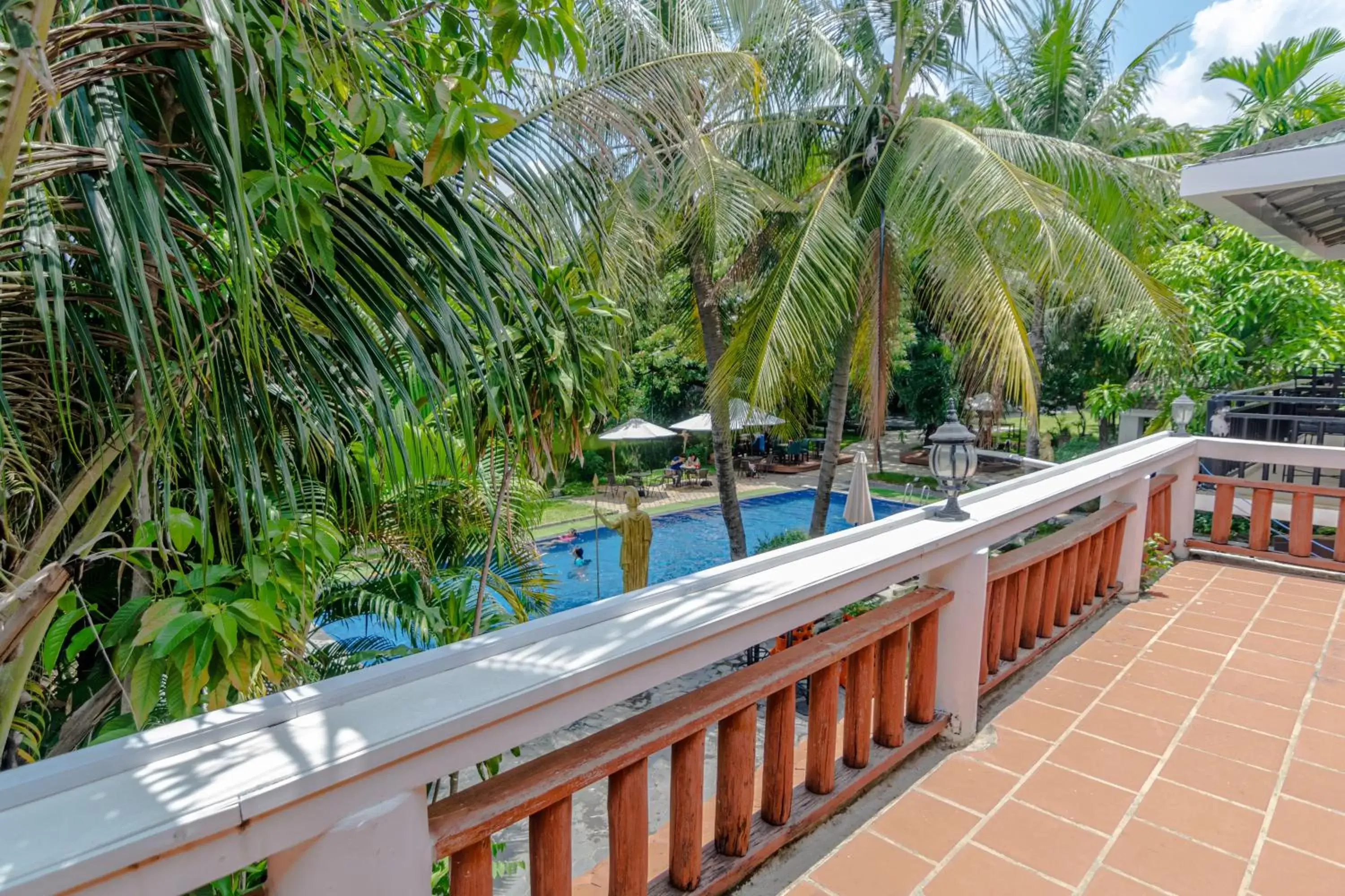 Balcony/Terrace, Pool View in Samathi Lake Resort Balcony/Terrace, Pool View in Samathi Lake Resort