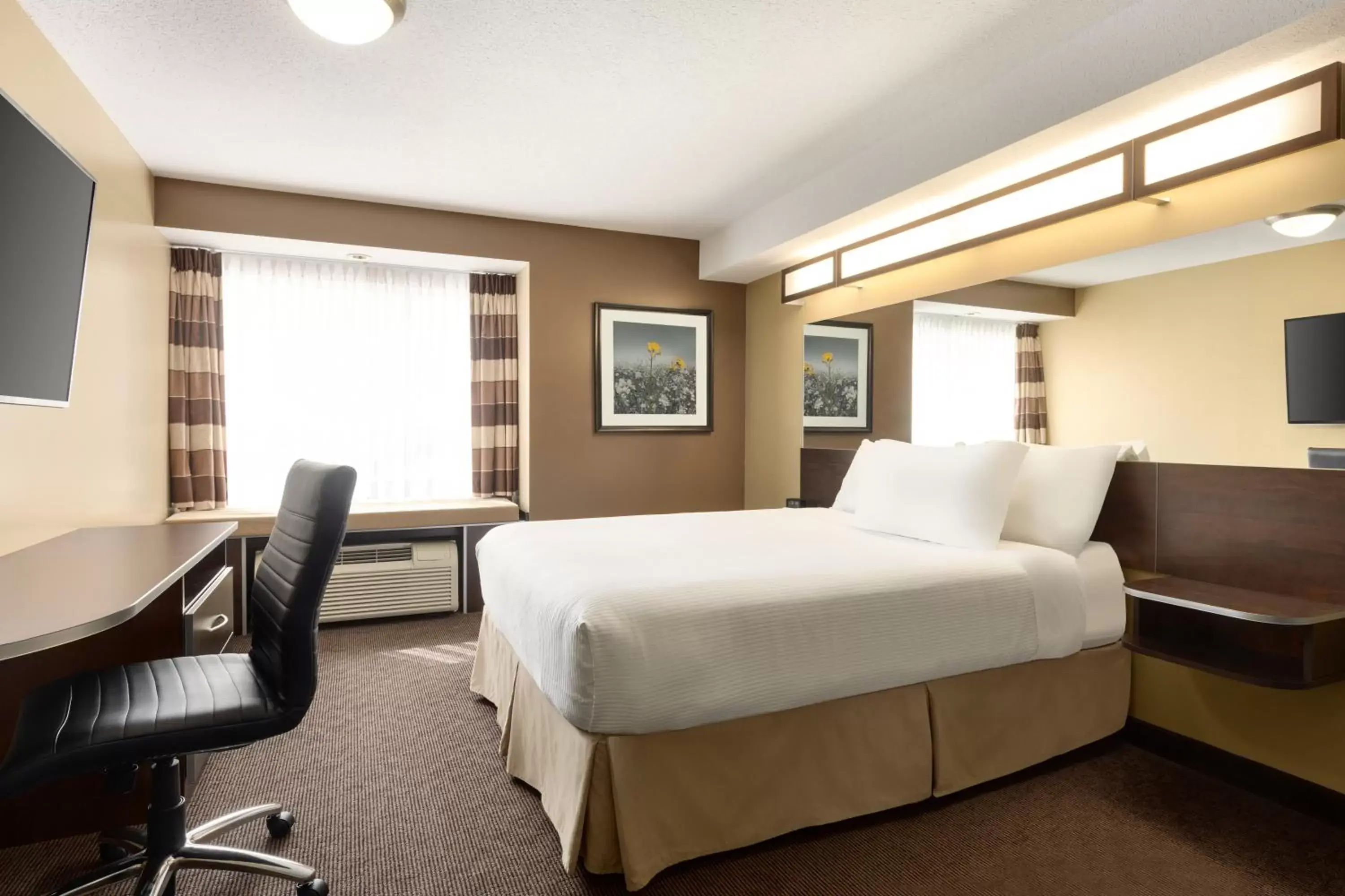 Bed in Microtel Inn and Suites by Wyndham Weyburn