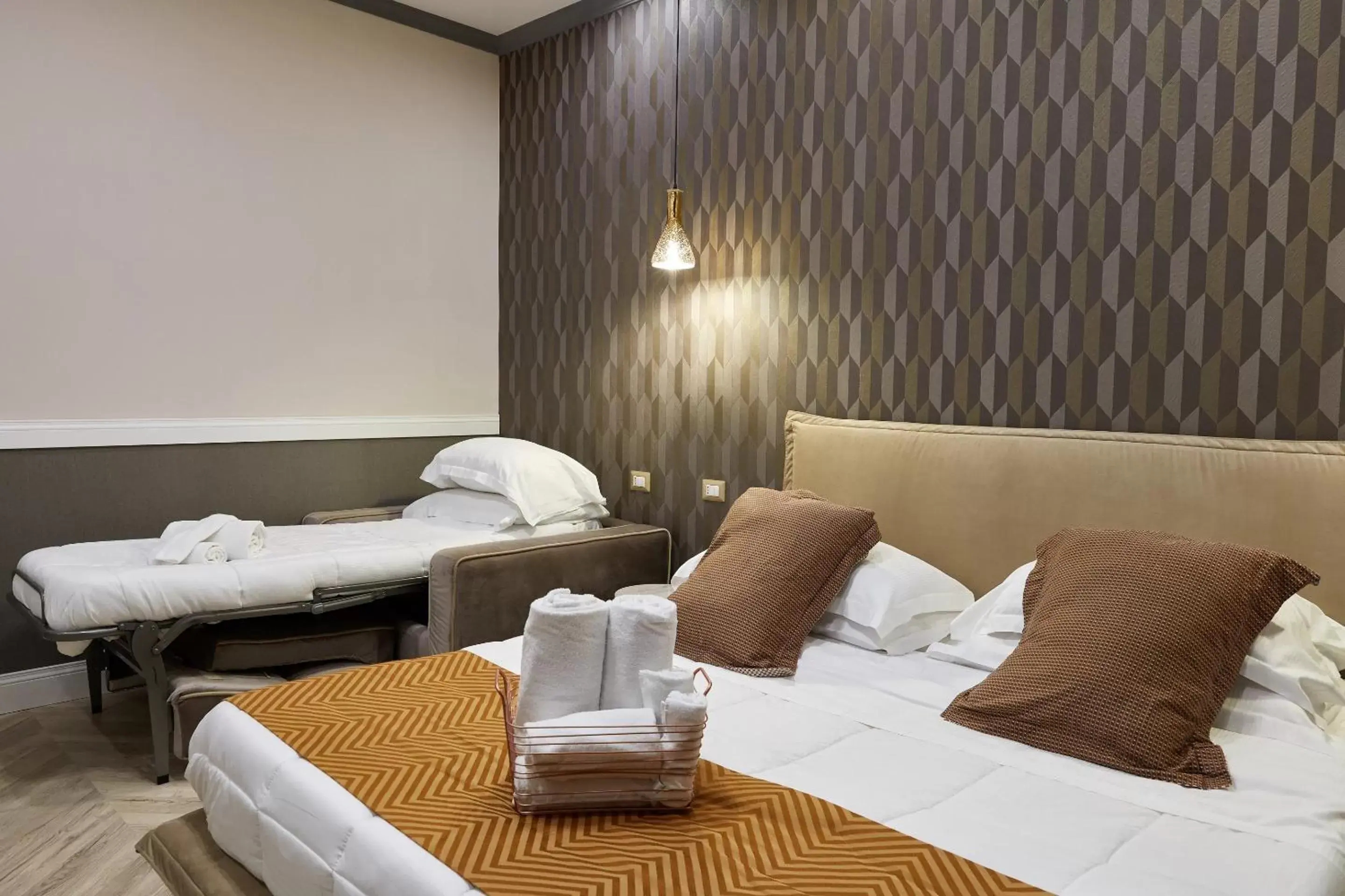 Bed in Hotel Roma Vaticano