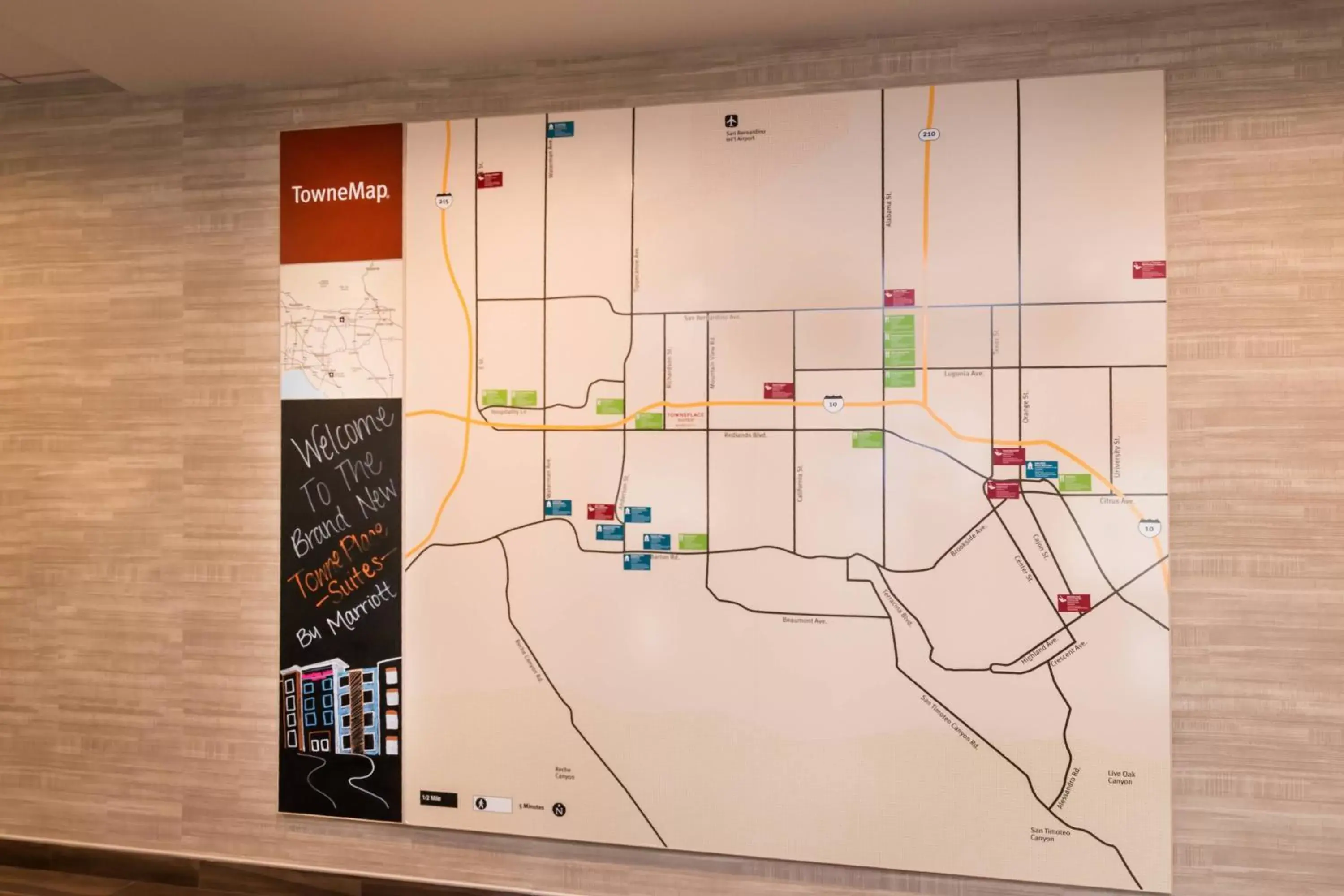 Location, Floor Plan in TownePlace Suites by Marriott San Bernardino Loma Linda