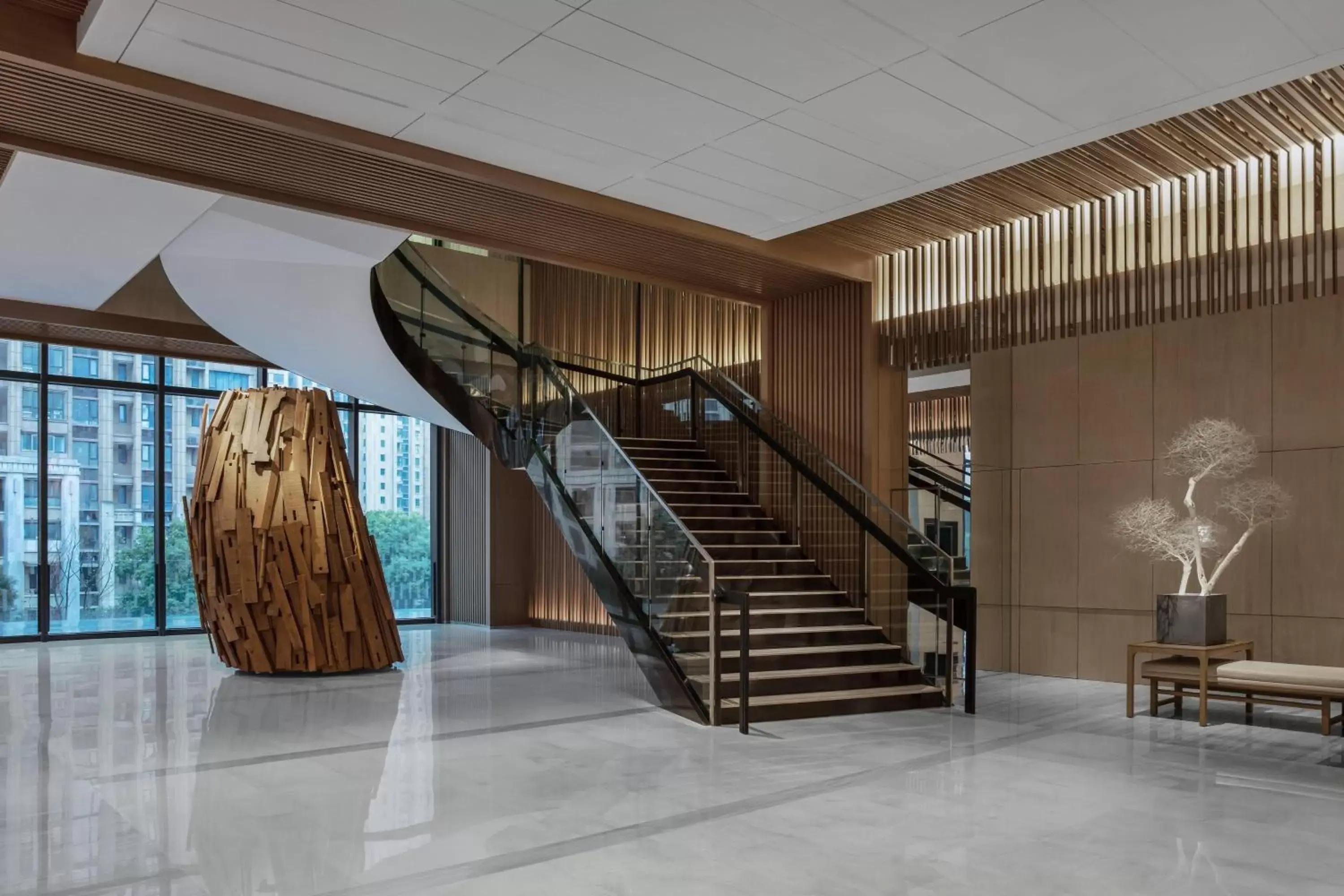 Lobby or reception in Courtyard by Marriott Suzhou Mudu