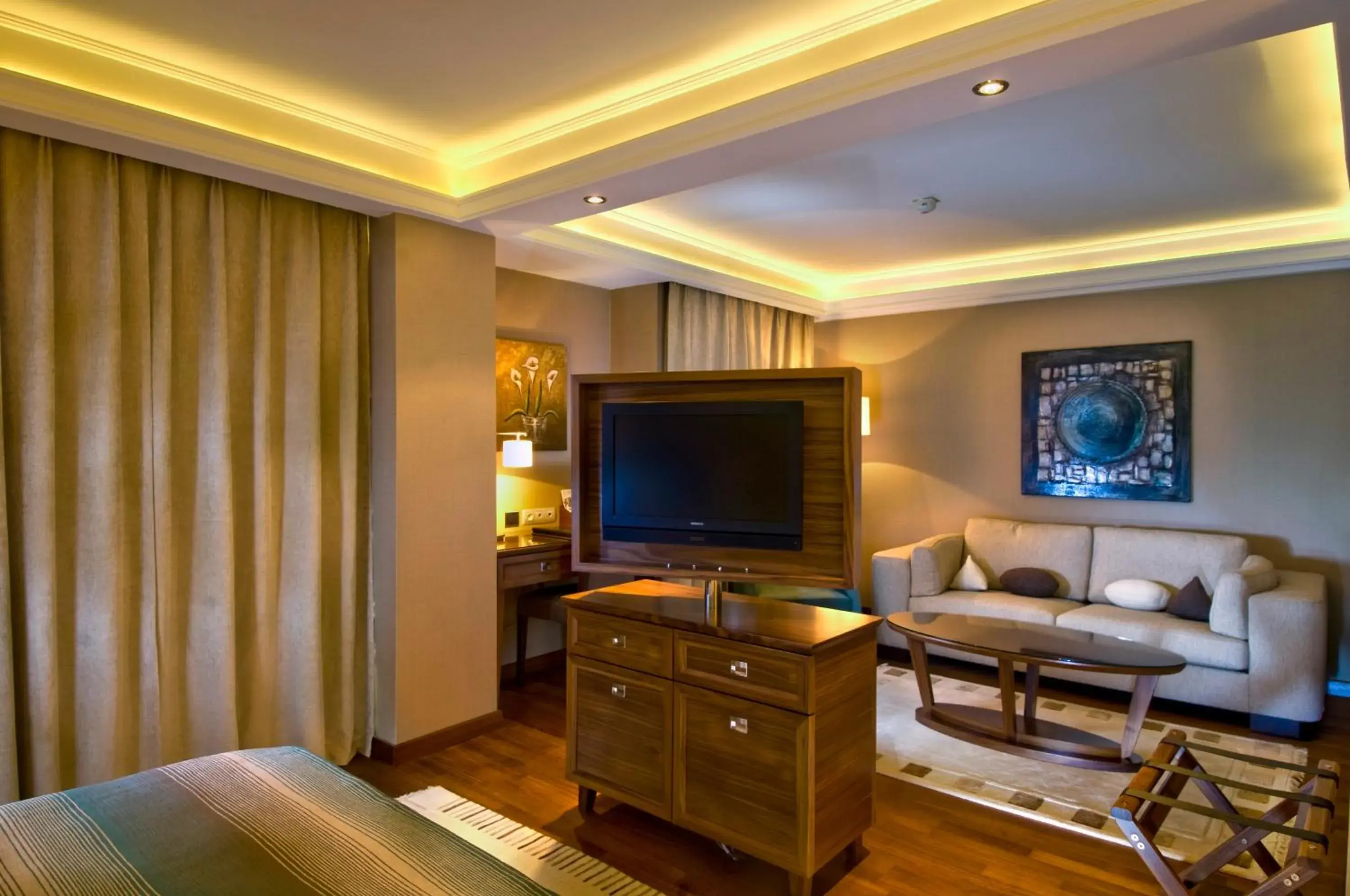 Living room, TV/Entertainment Center in Marigold Thermal & Spa Hotel Bursa