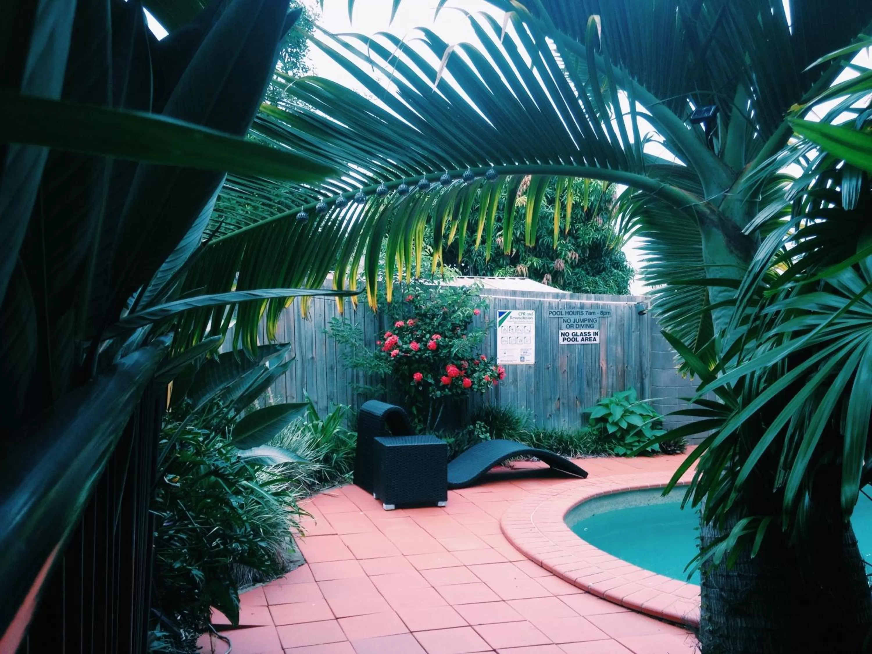 Swimming pool in Childers Oasis Motel
