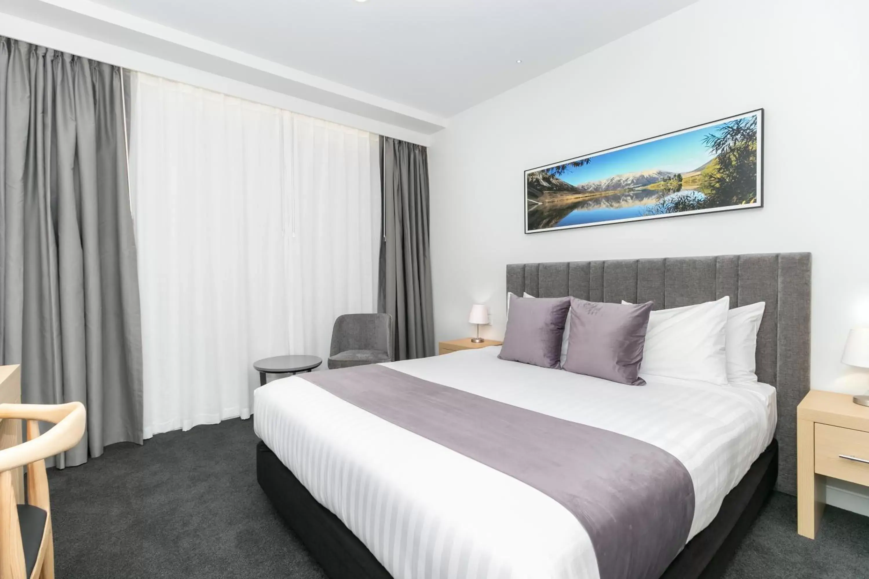 Bed in Christchurch City Hotel