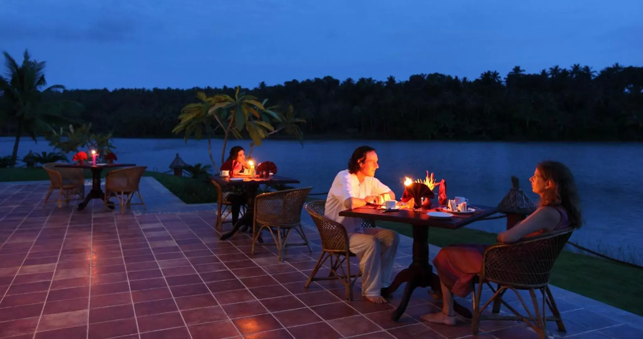 Dining area, Restaurant/Places to Eat in Fragrant Nature Backwater Resort & Ayurveda Spa Kollam