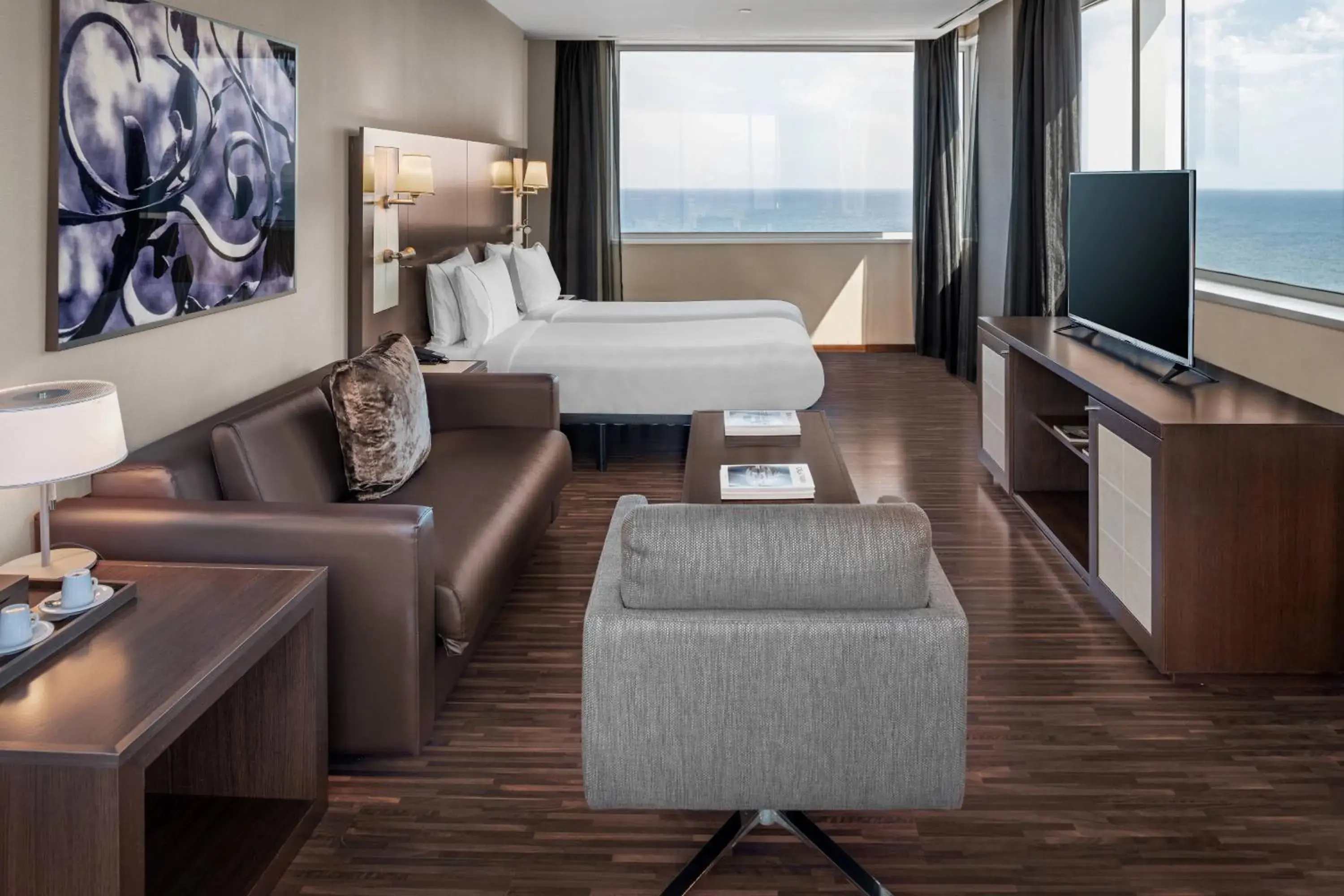 Photo of the whole room, TV/Entertainment Center in AC Hotel Barcelona Fórum by Marriott