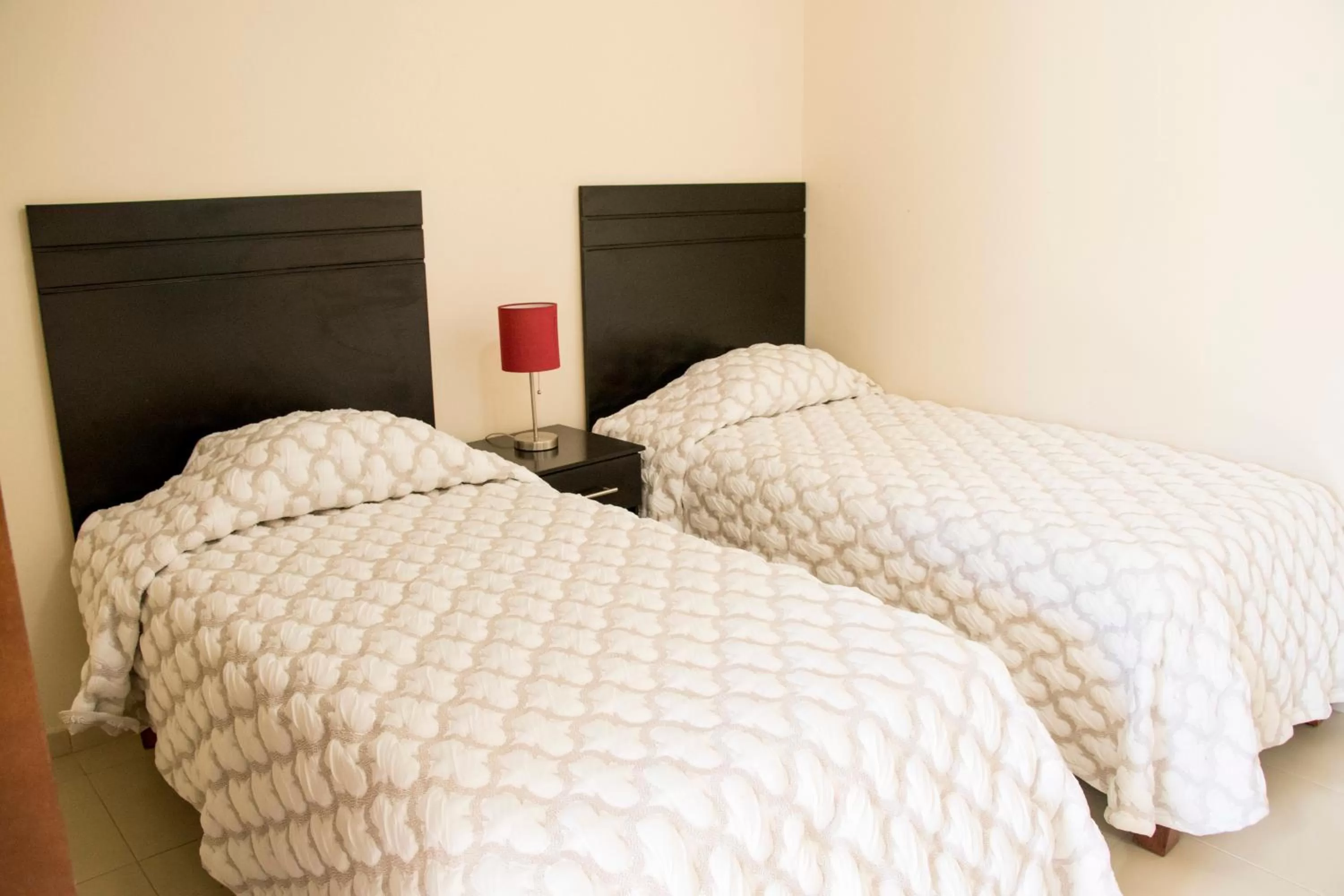 Bed in Hotel Nápoles