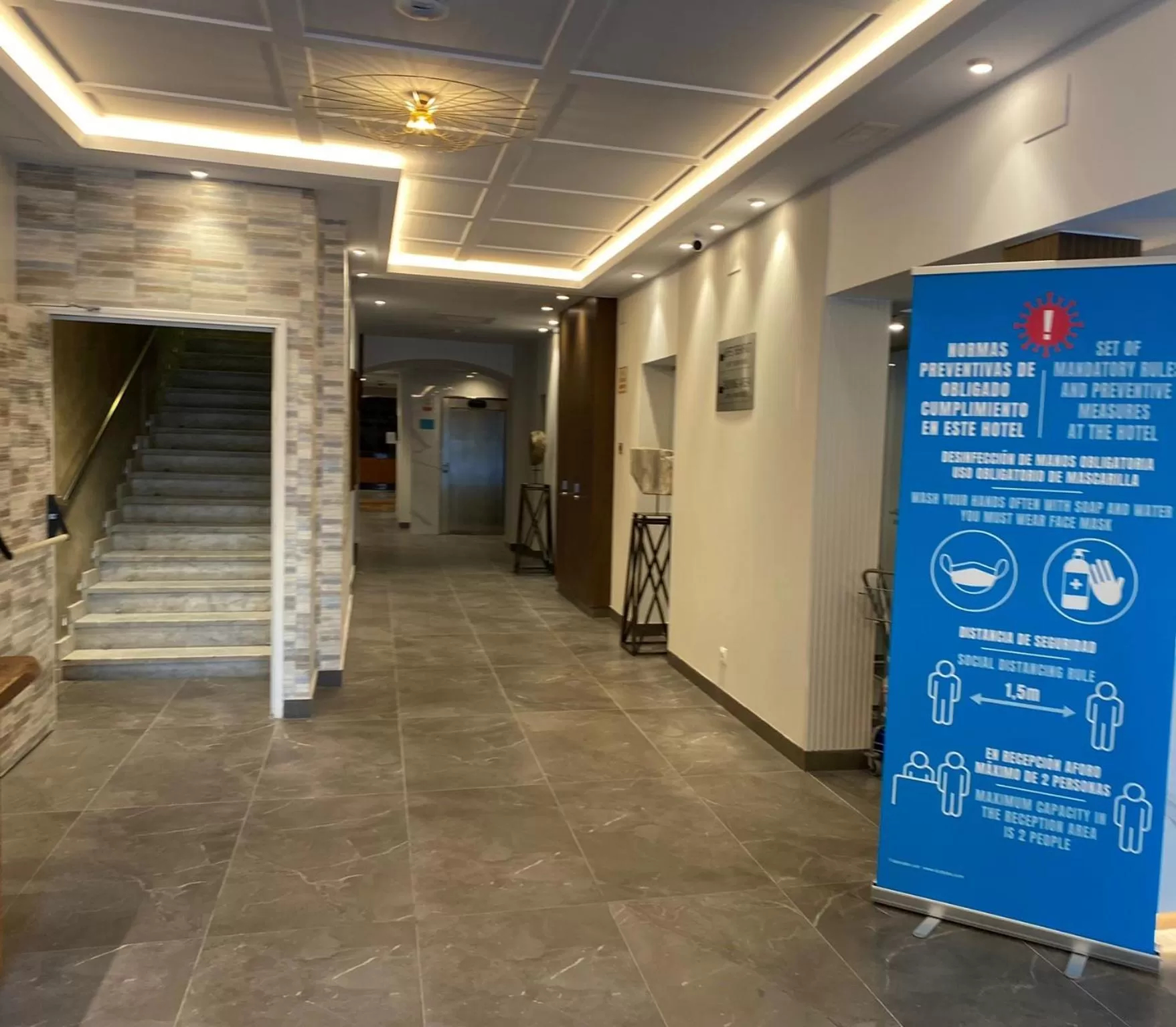 Lobby or reception in Hotel Oasis