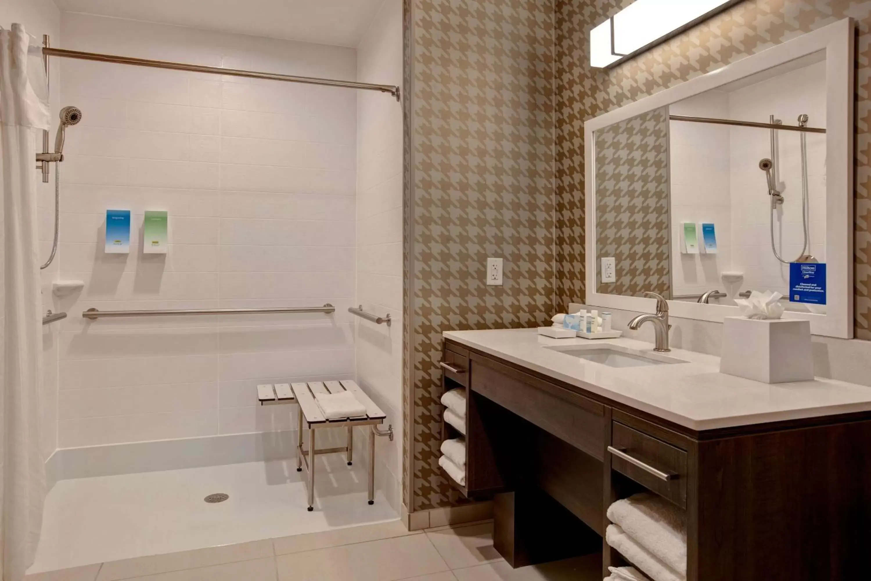 Bathroom in Home2 Suites By Hilton Loves Park Rockford