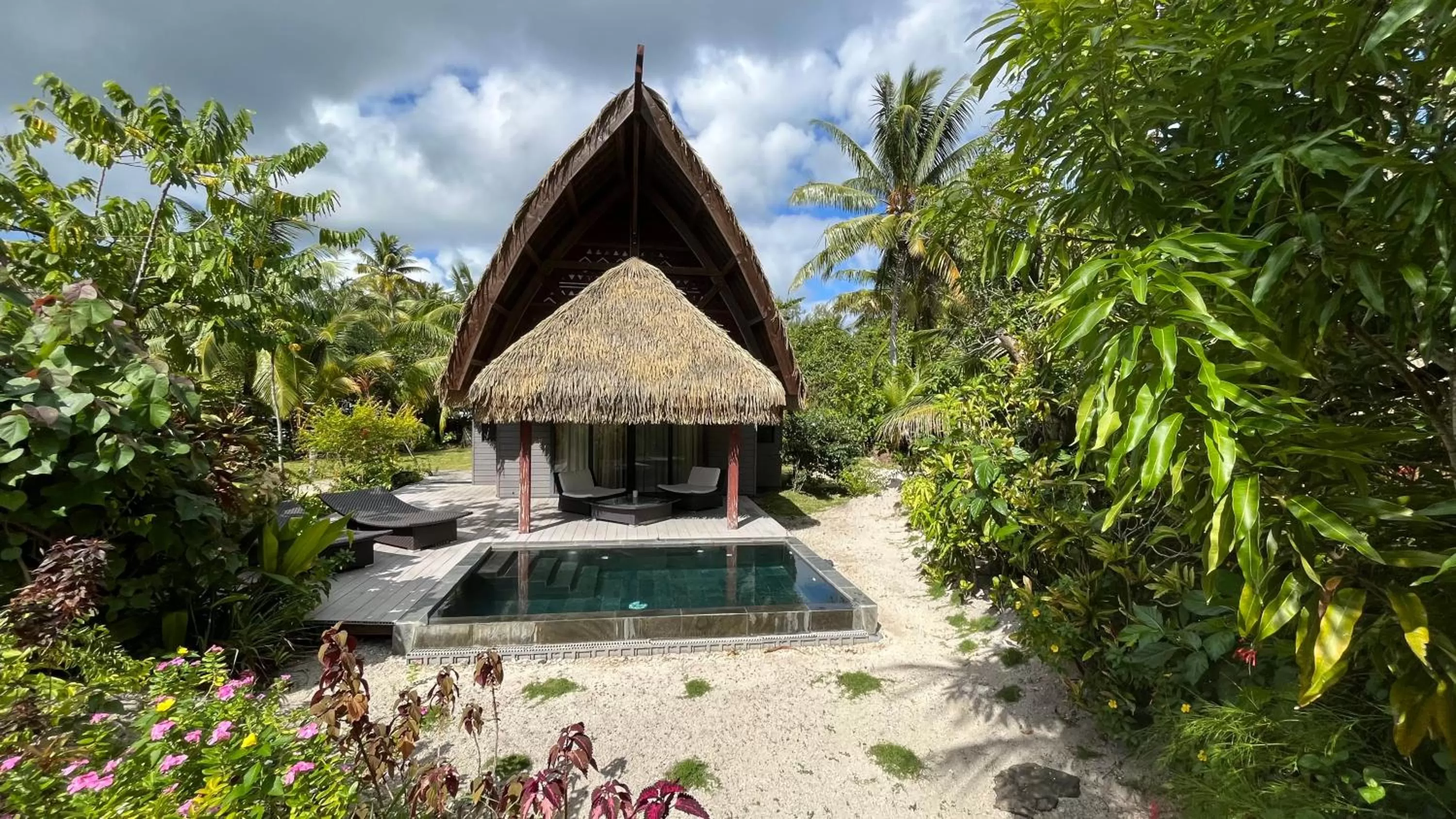 Swimming pool in Maitai Lapita Village Huahine