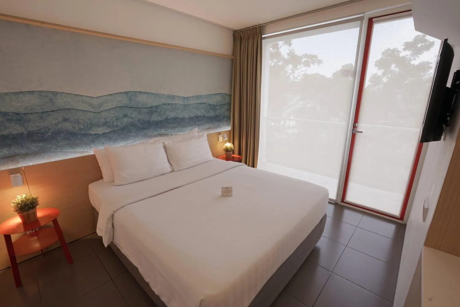 Bed in Malaka Hotel Bandung