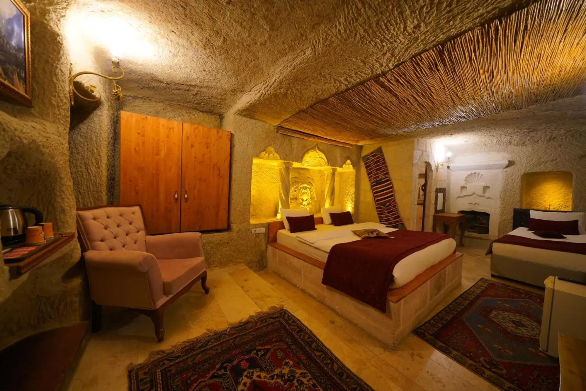Bedroom, Seating Area in Cappadocia Nar Cave House & Hot Swimming Pool