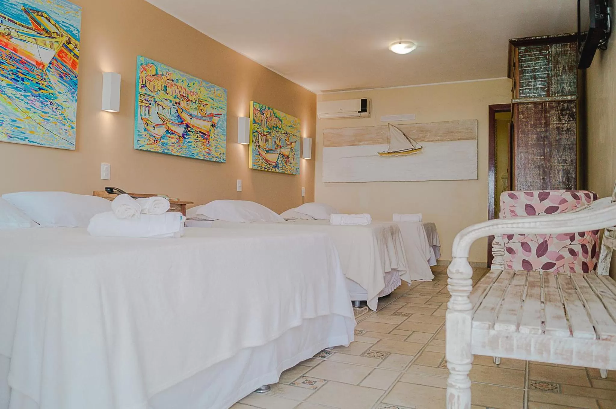 Bed in Pousada La Dolce Vita