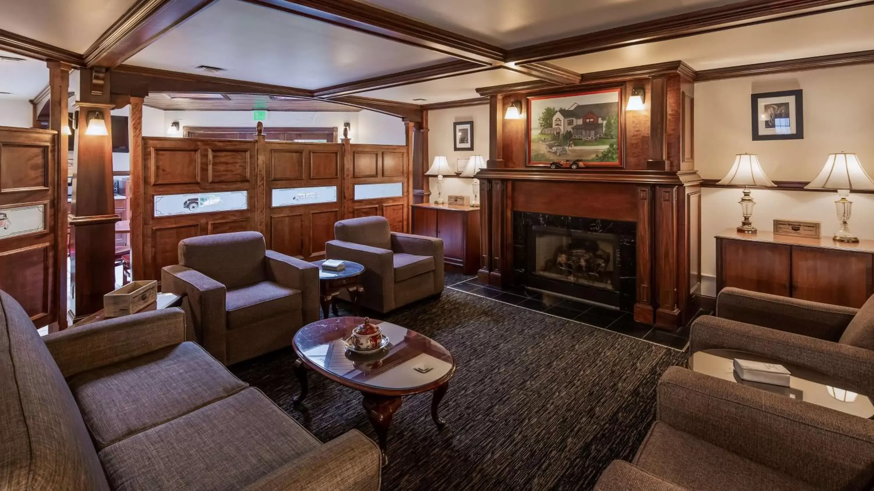 Lobby or reception, Lounge/Bar in SureStay Plus Hotel by Best Western Auburn