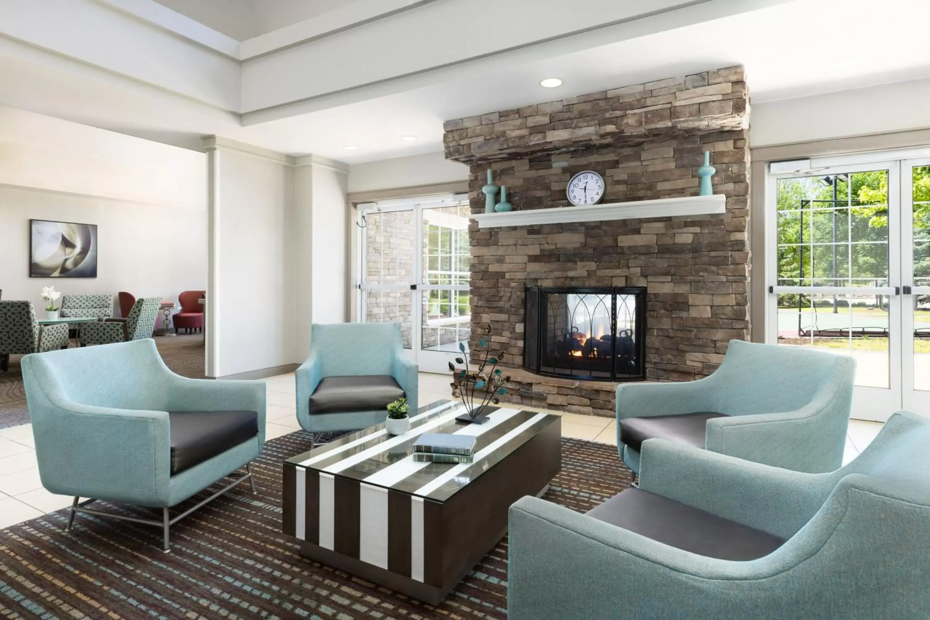 Lobby or reception, Seating Area in Residence Inn Des Moines West at Jordan Creek Town Center