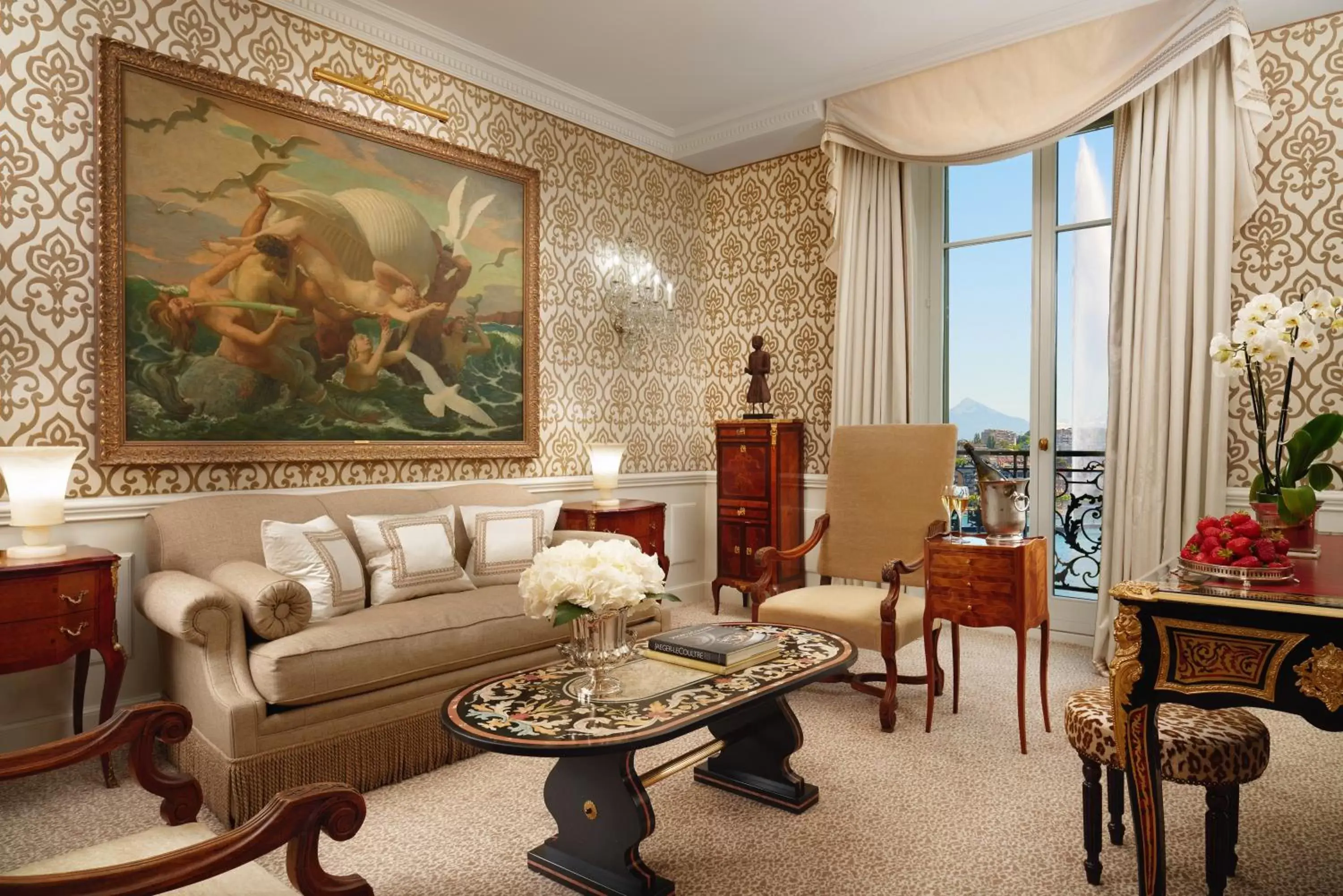 Living room, Seating Area in Hotel d'Angleterre