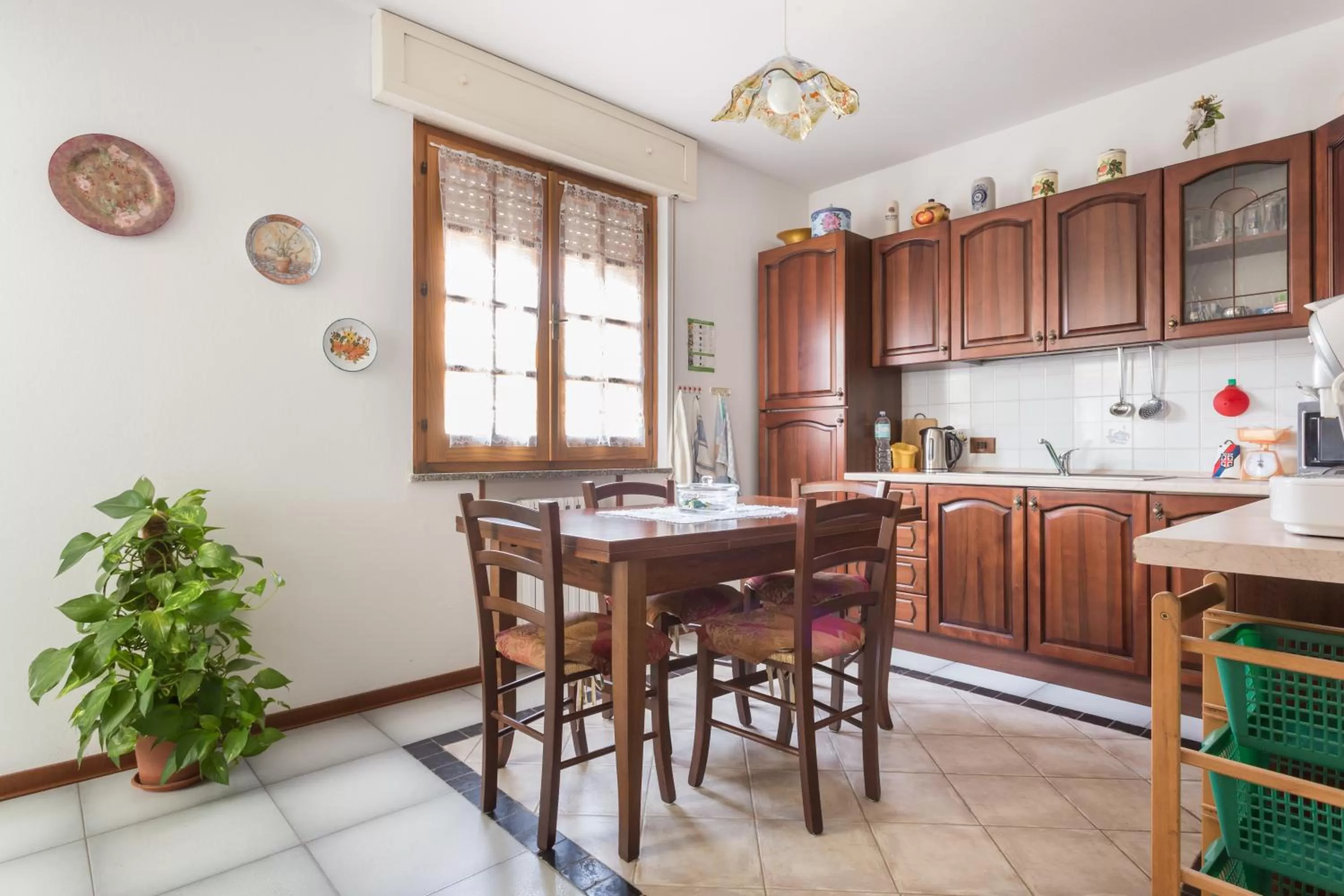 Communal kitchen in B&B Il Mirto