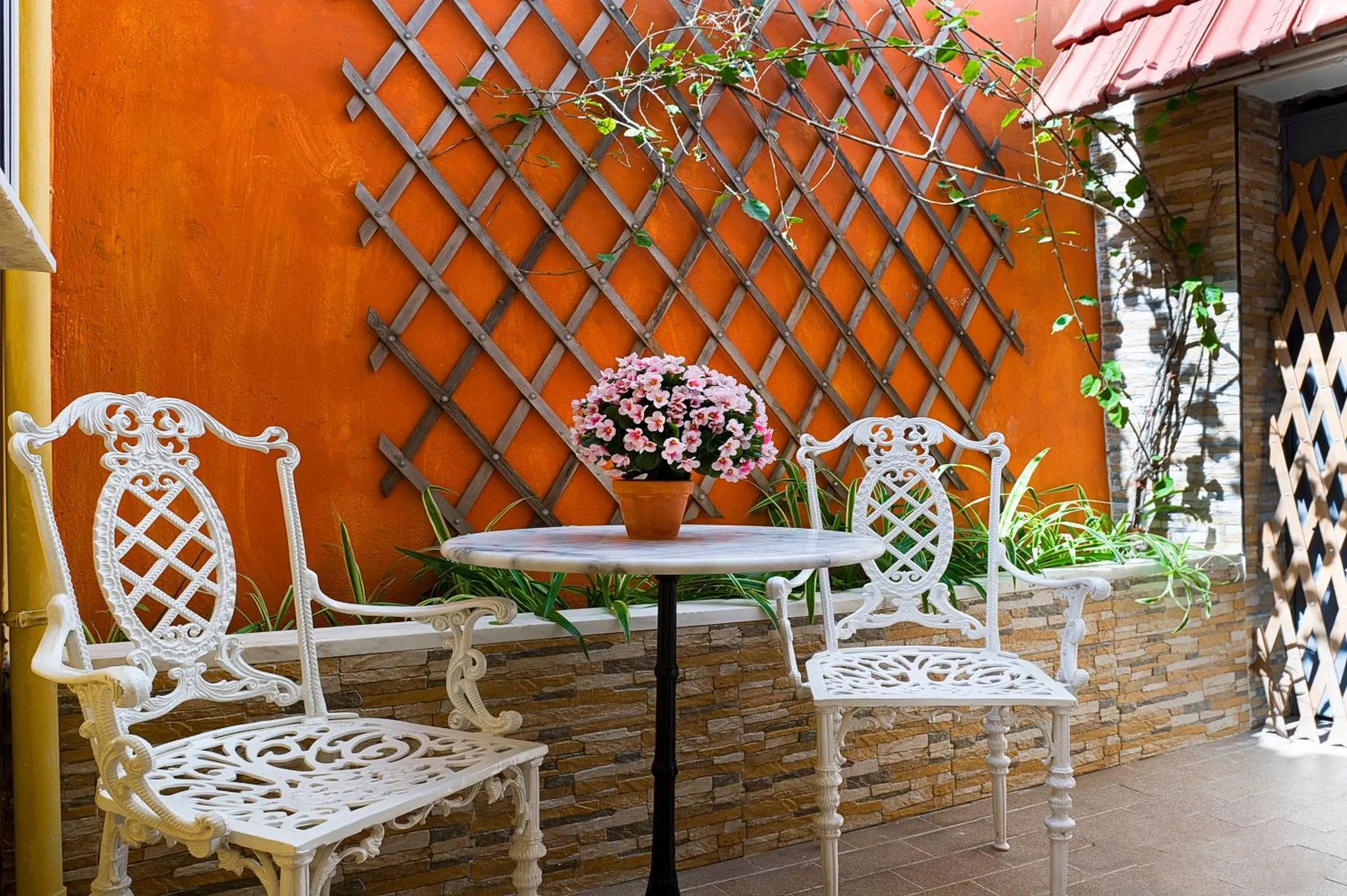 Patio in Marble House