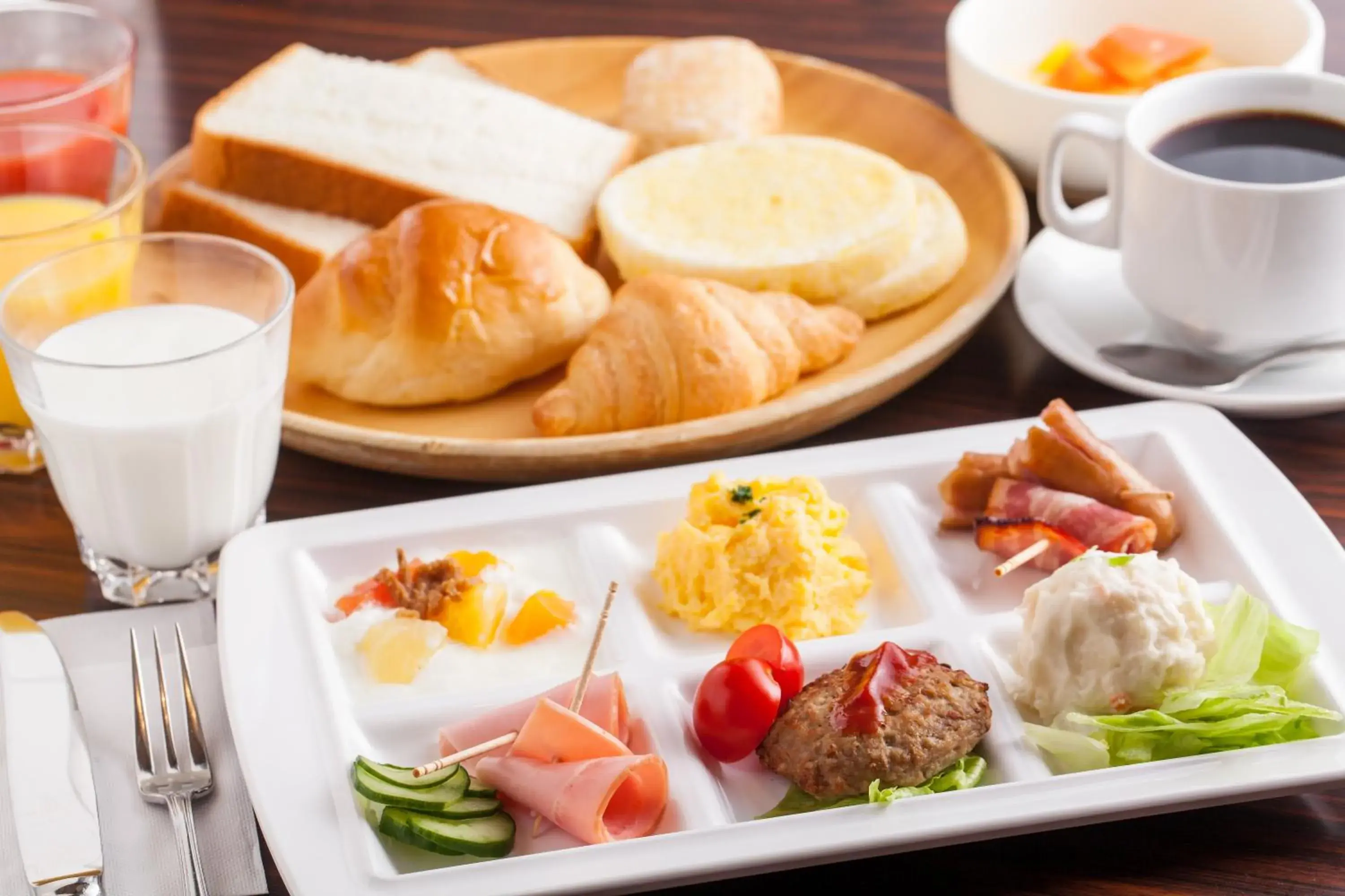 Food close-up, Breakfast in MYSTAYS Shin Urayasu Conference Center