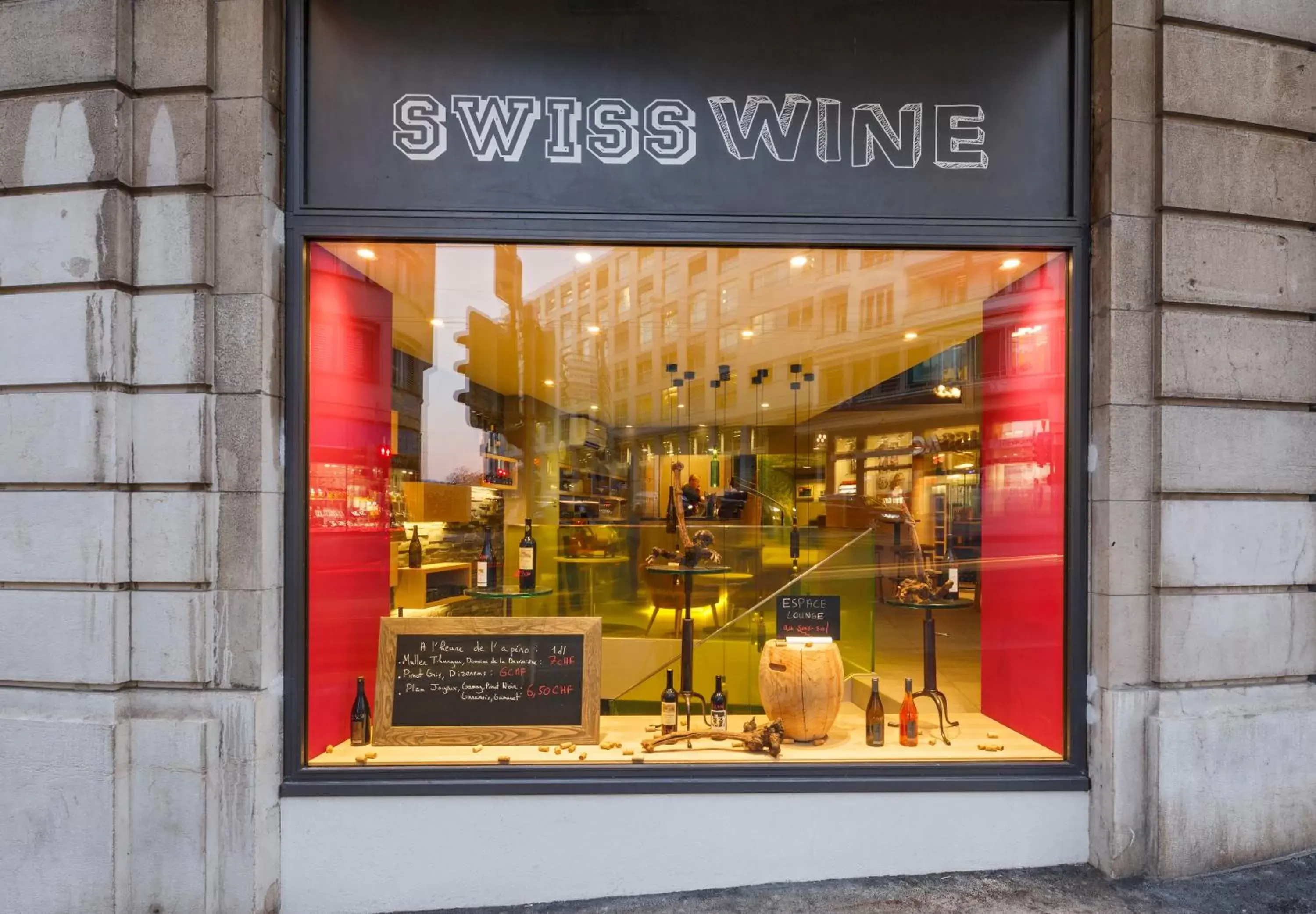 Facade/entrance in Swiss Wine by Fassbind