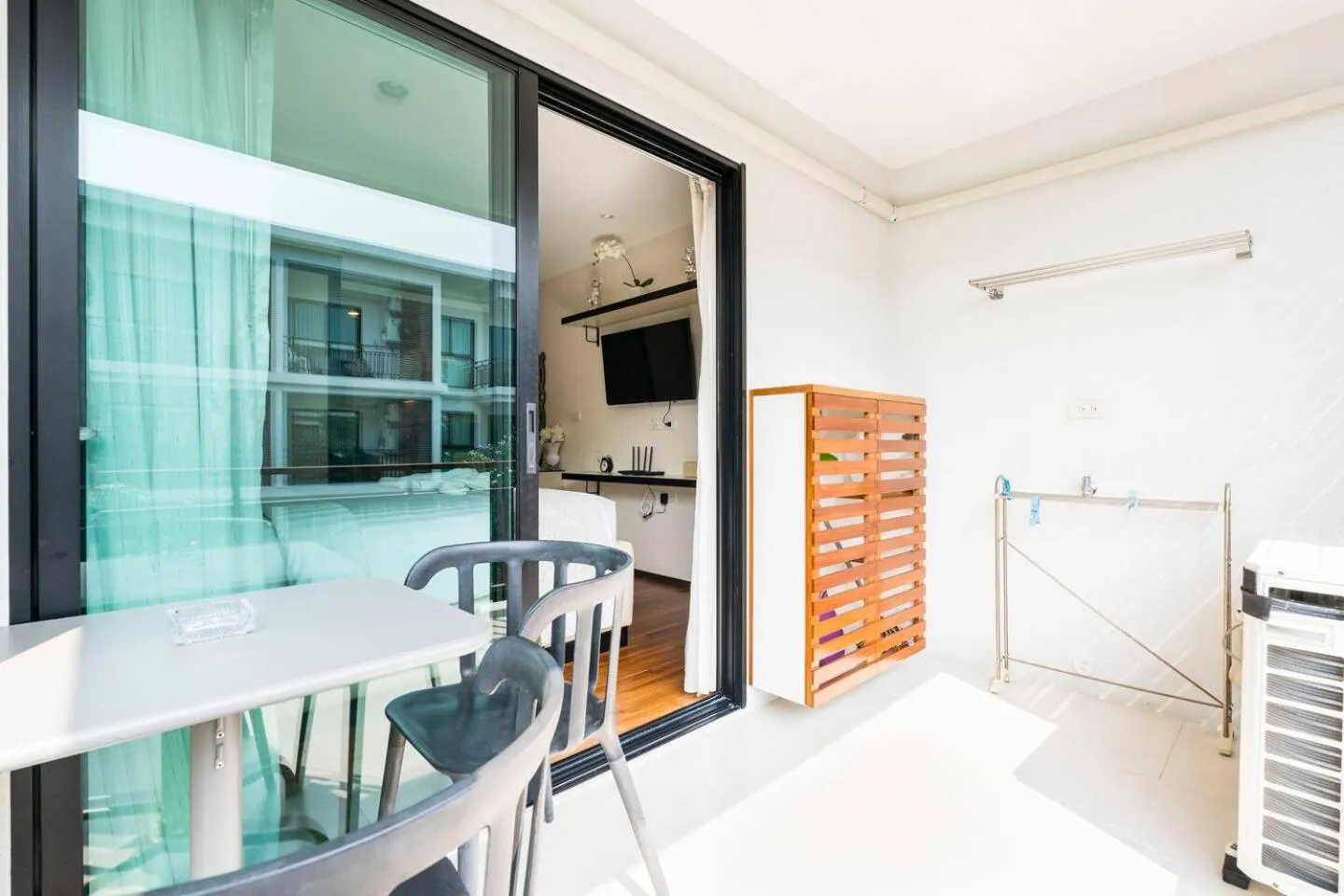 Balcony/Terrace in The Title KR Beach Condotel Rawai Beach