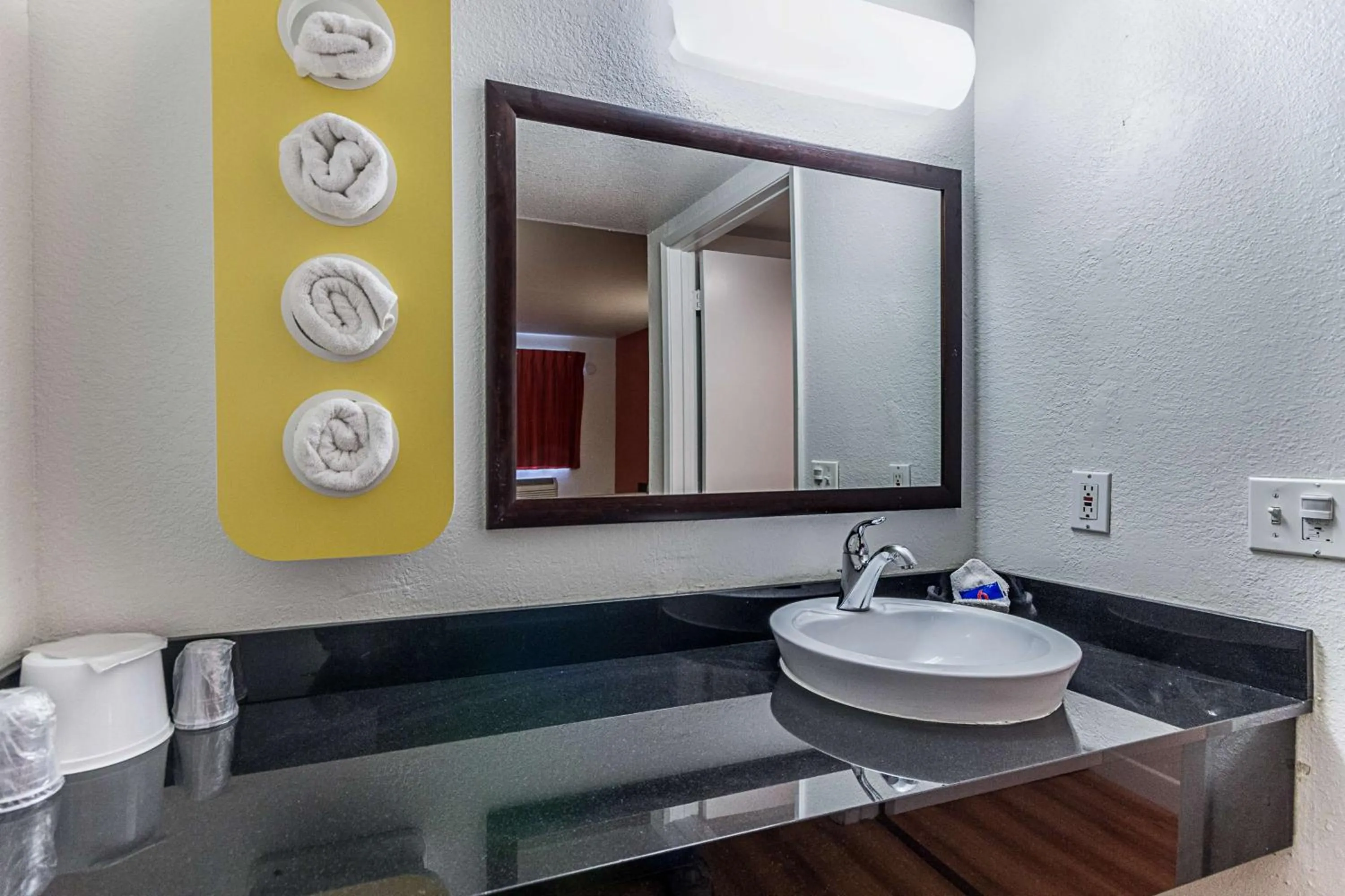 Bathroom in Motel 6-Fresno, CA