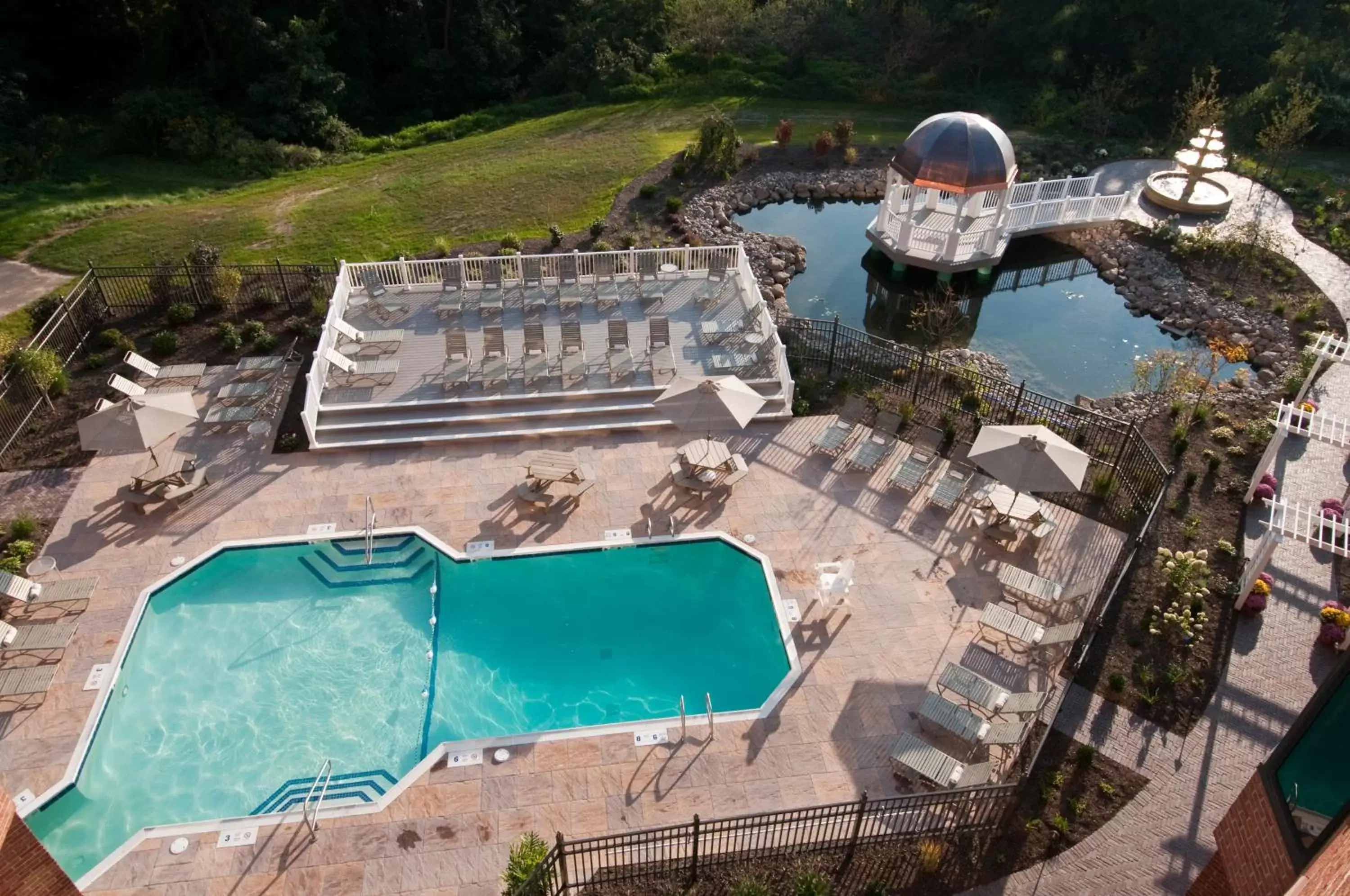 Swimming pool, Bird's-eye View in Woodcliff Hotel and Spa