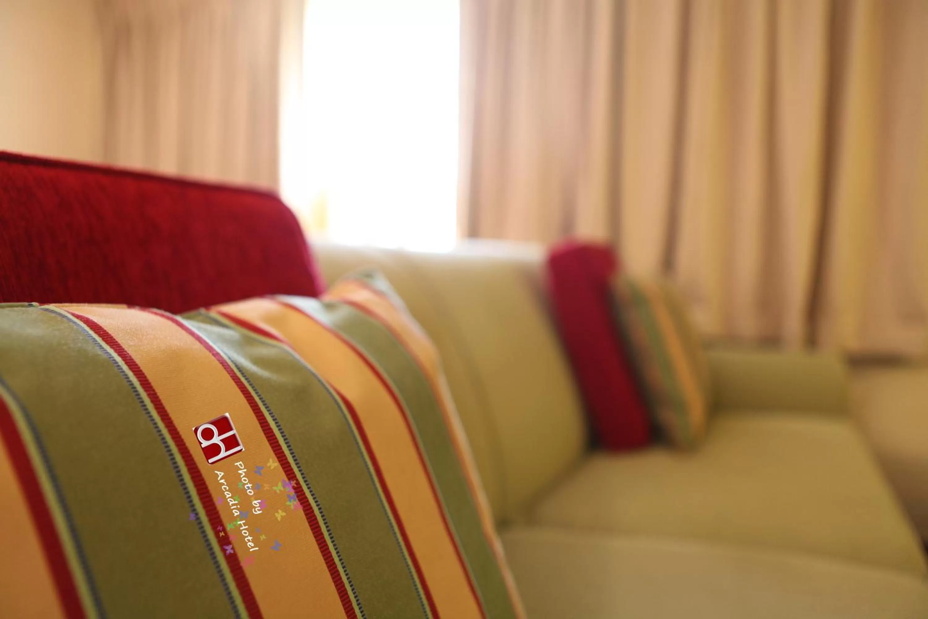 Seating area in Arcadia Hotel