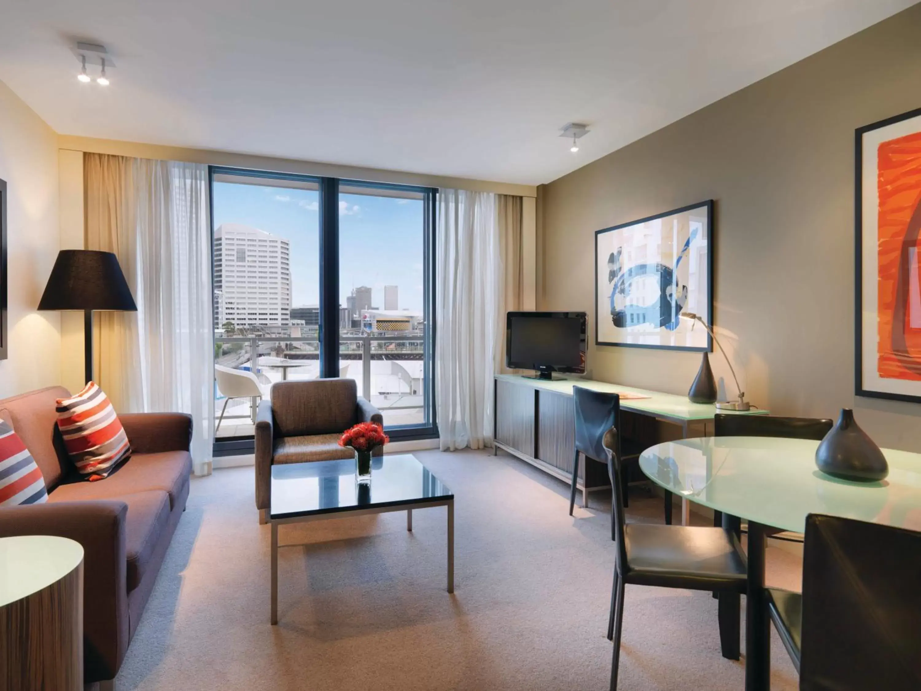 Living room, Seating Area in Adina Apartment Hotel Sydney, Darling Harbour