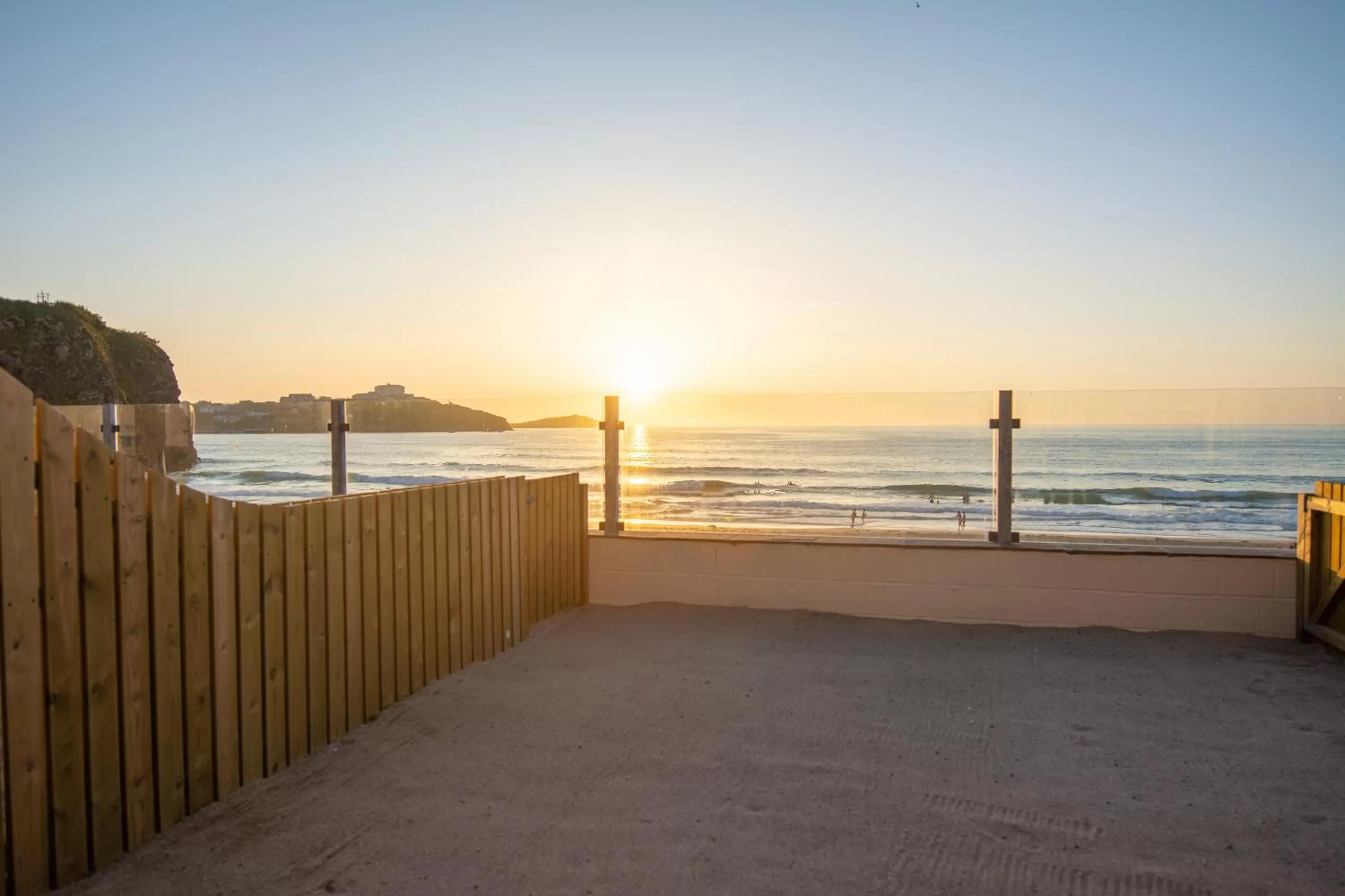 Balcony/Terrace in Tolcarne Beach Colonial Restaurant and Rooms