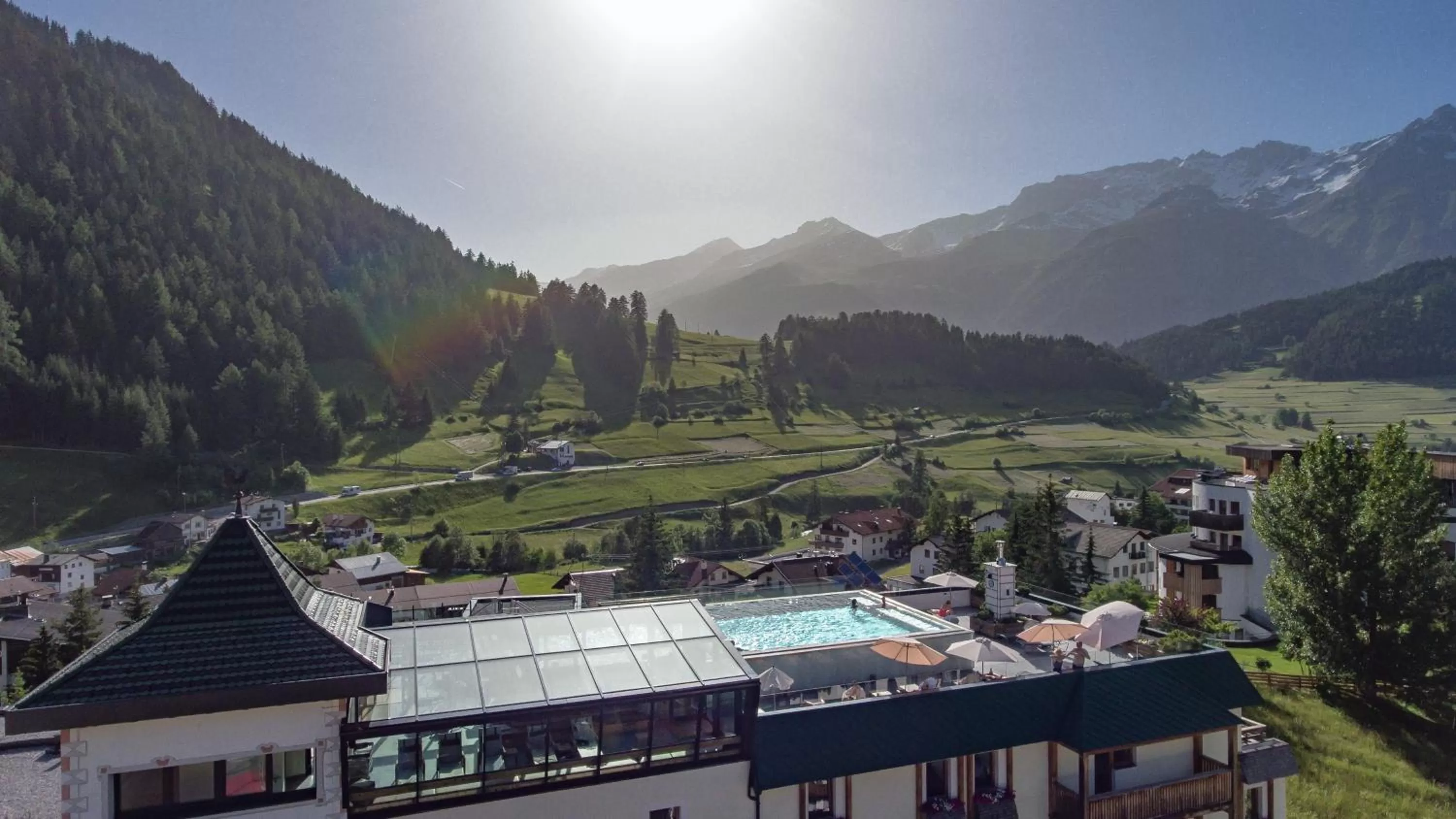 Bird's eye view in Wellnesshotel Mein Almhof Superior