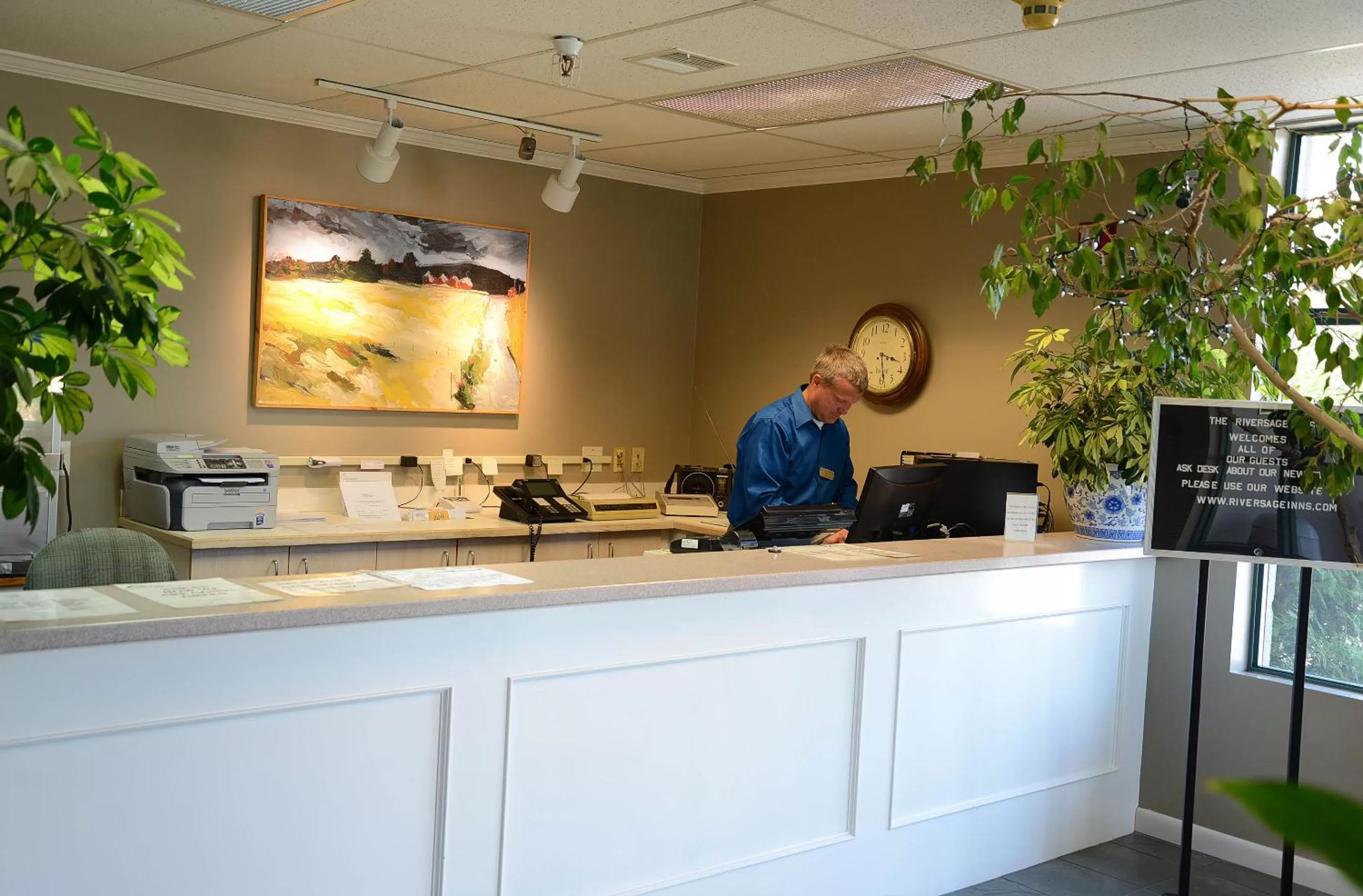 Lobby or reception in The Great Falls Inn By Riversage