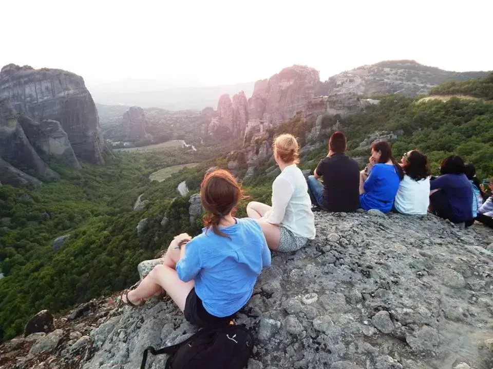 Sunset in Nomads Meteora