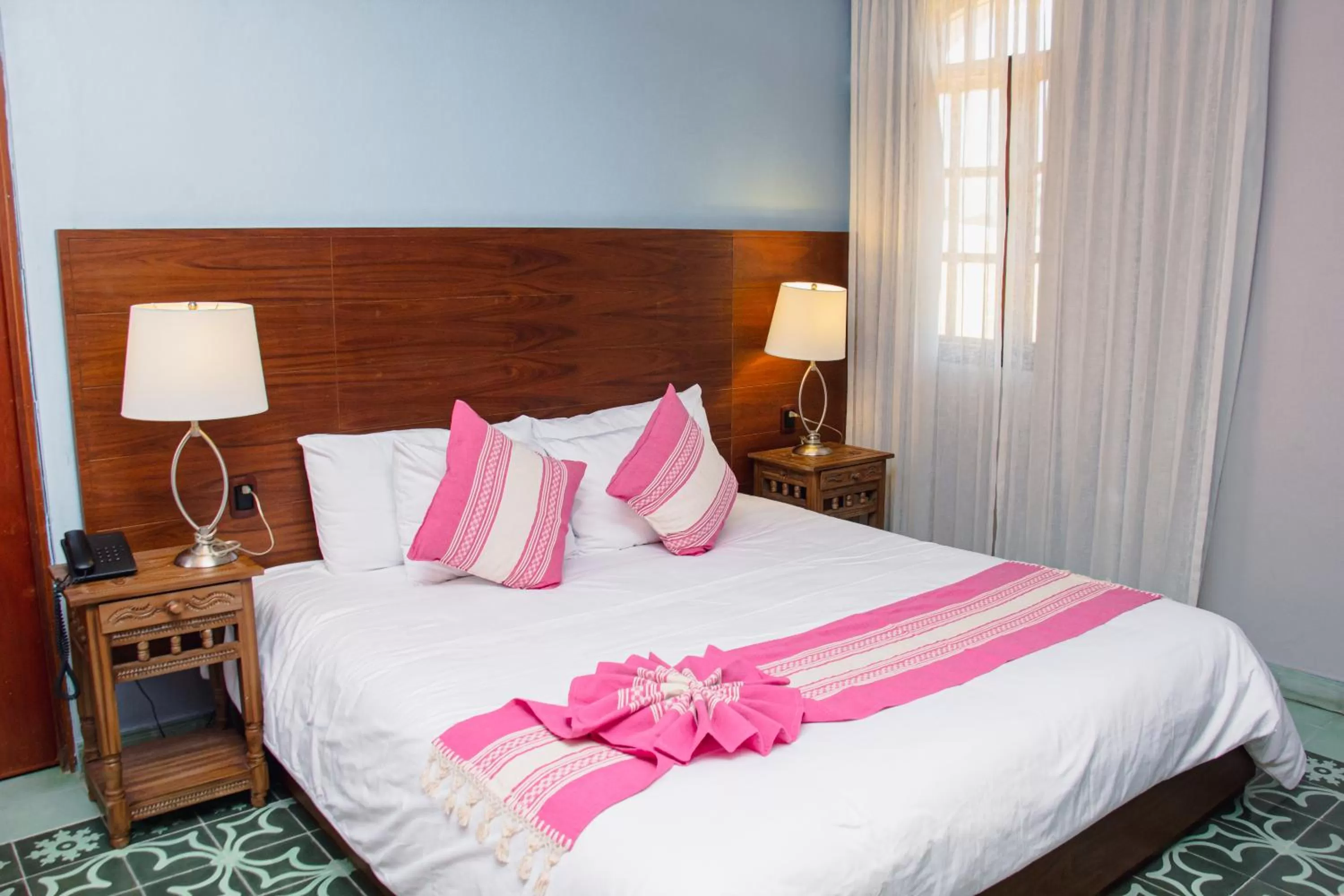 Bed in Hotel Marionetas