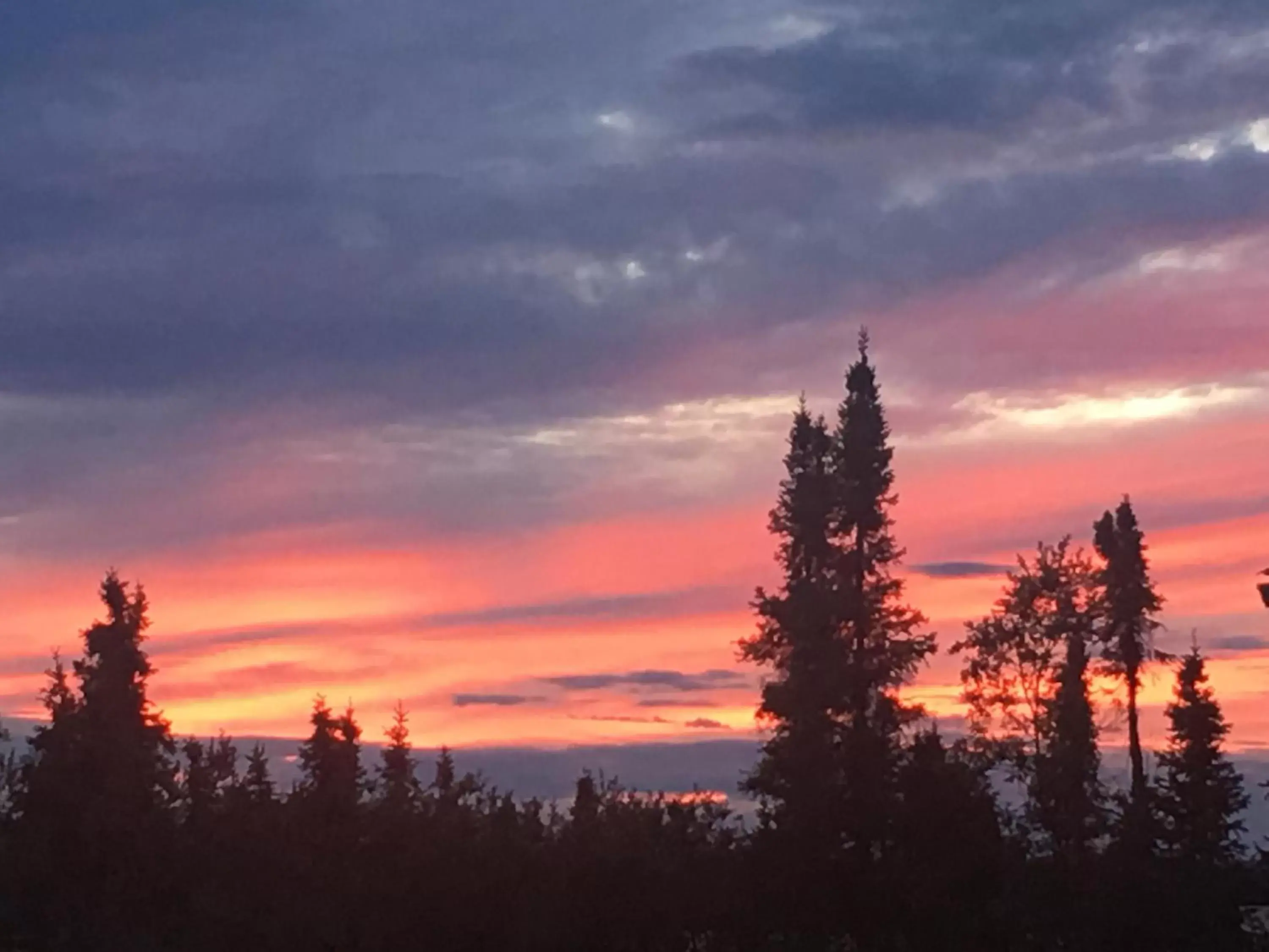 Lake view, Sunrise/Sunset in Tolsona Lake Lodge